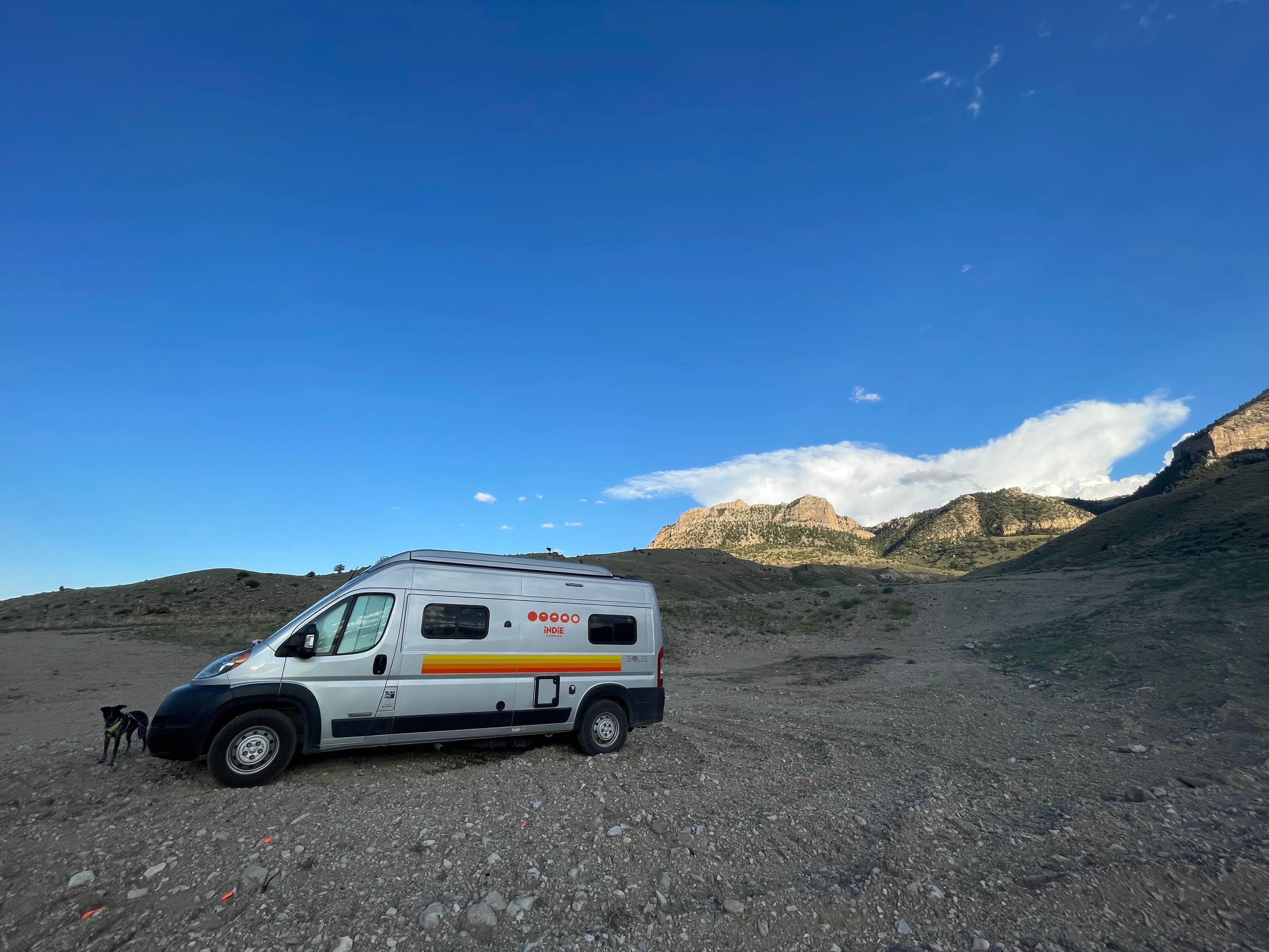 Sharon H.'s photo of camping with pets at Sheep Mountain BLM near Frannie, WY