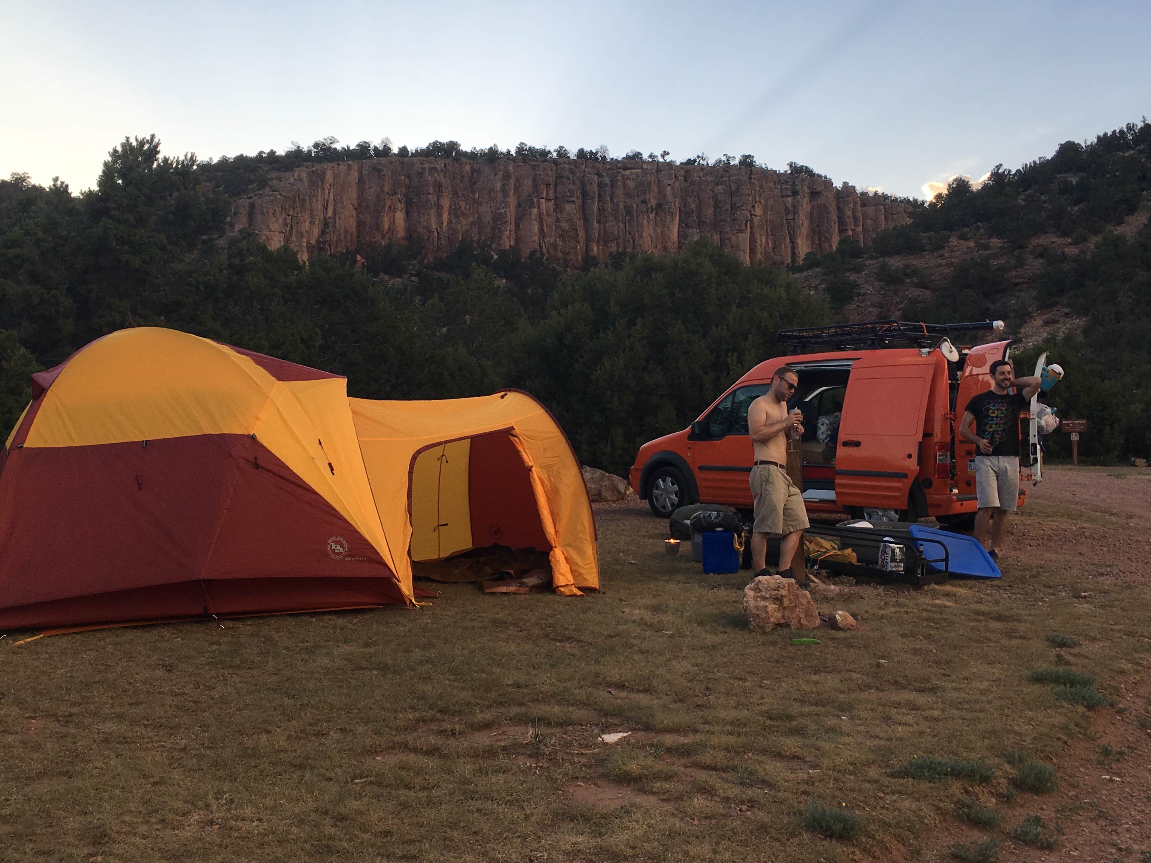 Bille W.'s photo of tent camping at Shelf Road Sites near Howard, CO