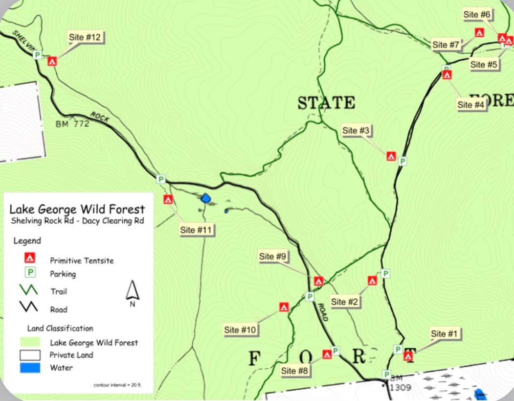 Camping near Bomoseen State Park Campground: Shelving Rock Area of the Lake George Wild Forest, Kattskill Bay, New York