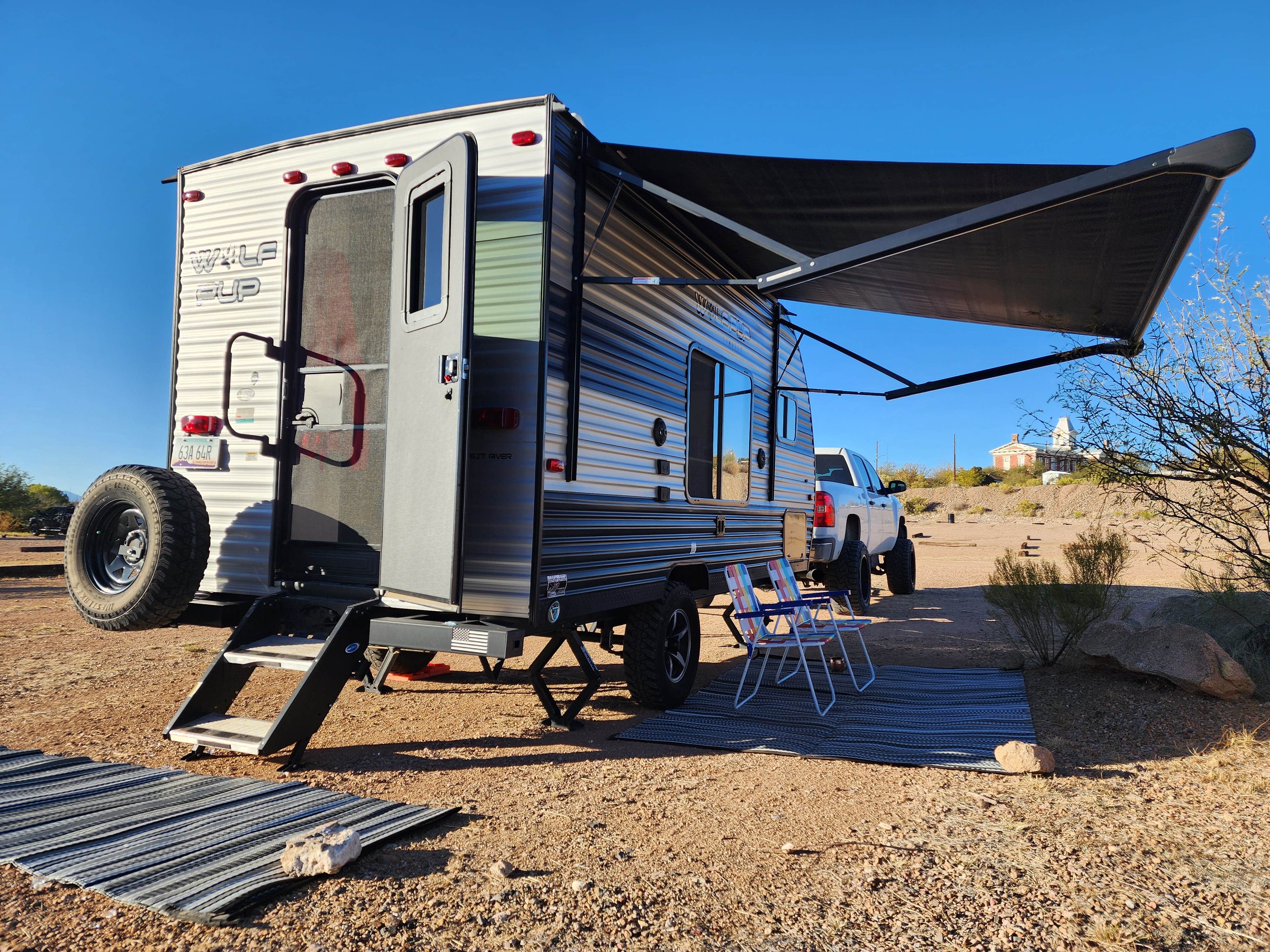 Amilyn W.'s photo of rv camping at Shootout Arena RV Park near Elfrida, AZ