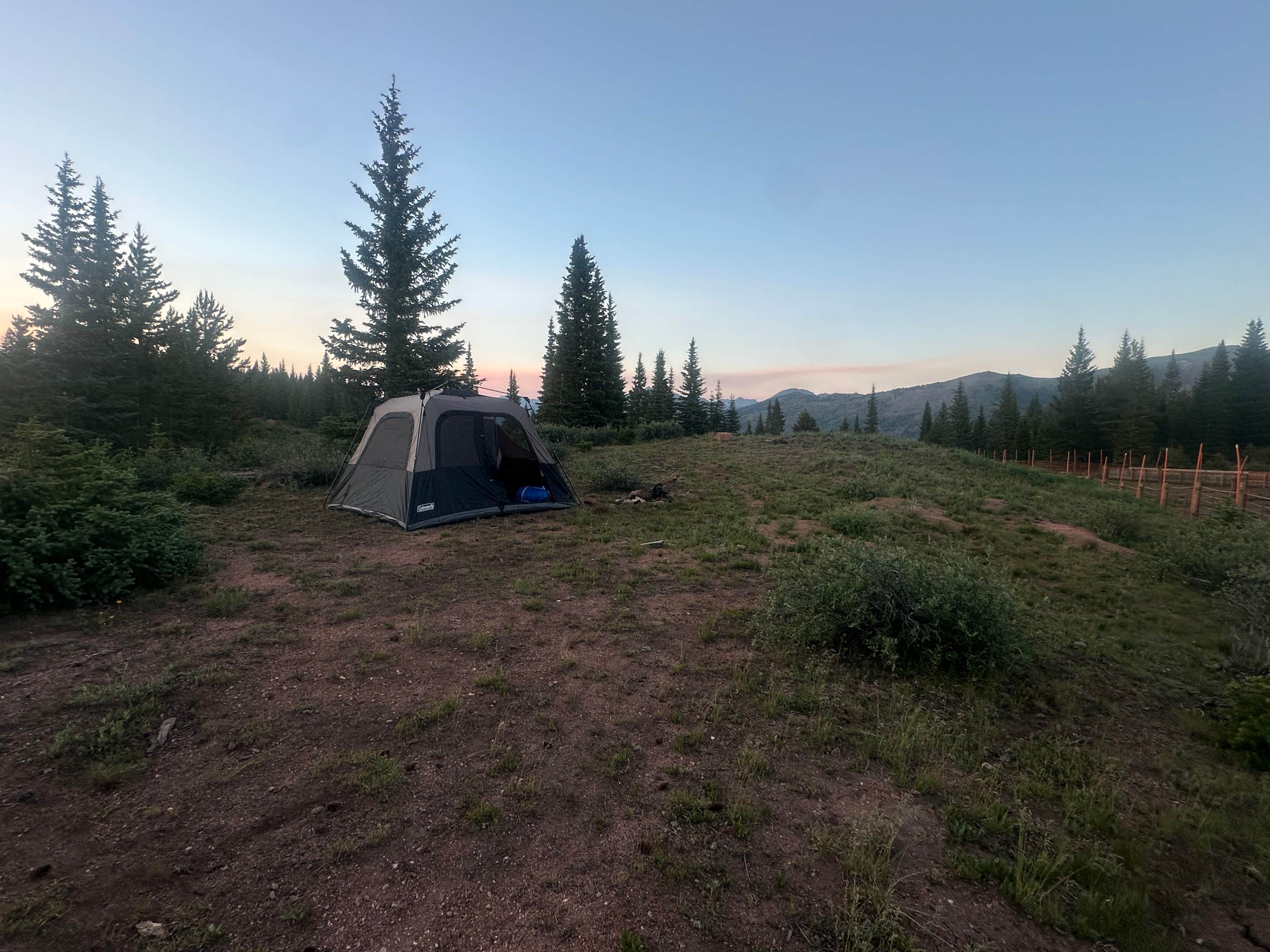 Matthew C.'s photo of tent camping at Shrine Pass Road Dispersed Camping near Vail, CO