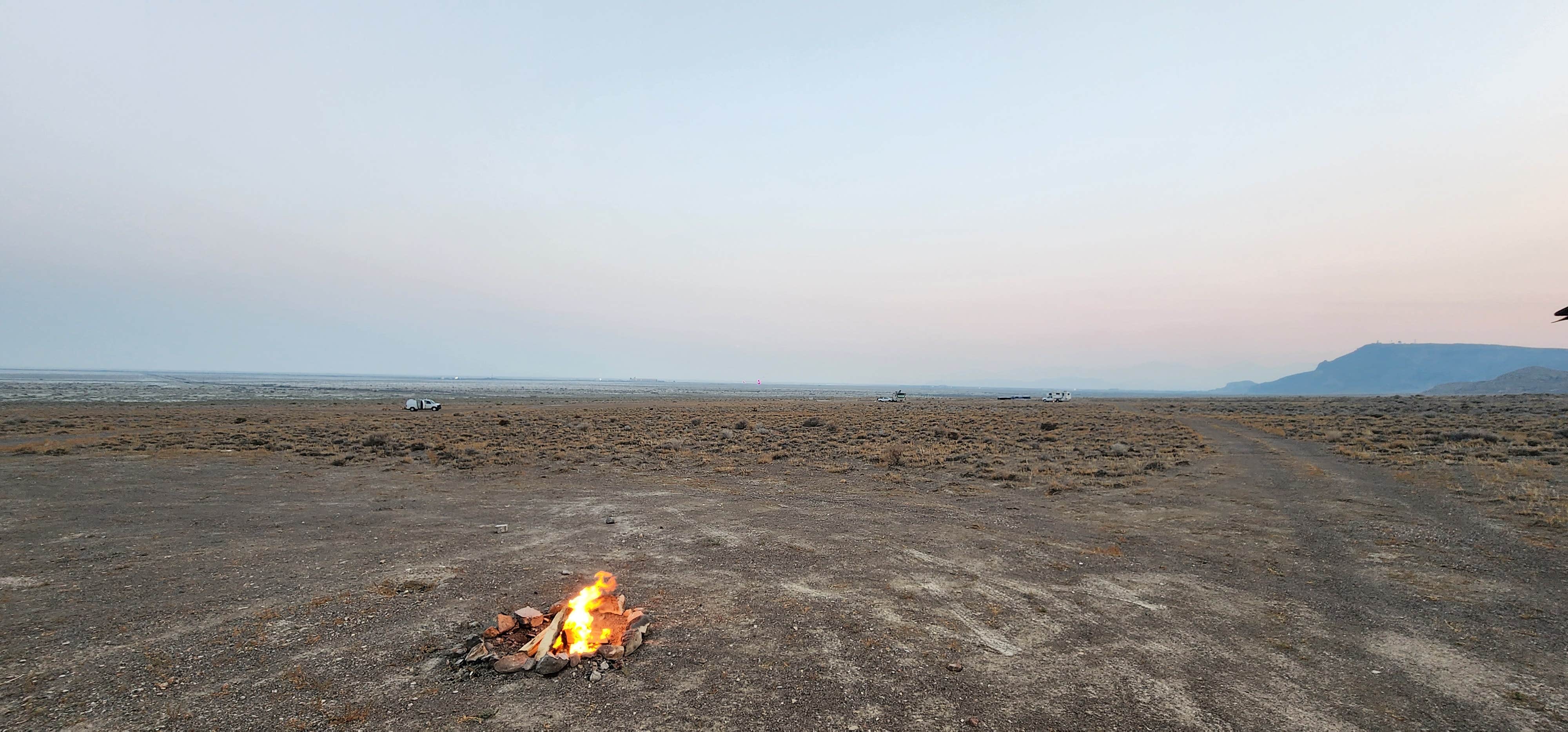 Camping near BLM by Salt Flats - Dispersed Site: Silver Island Mountains by Bonneville Salt Flats, Wendover, Utah