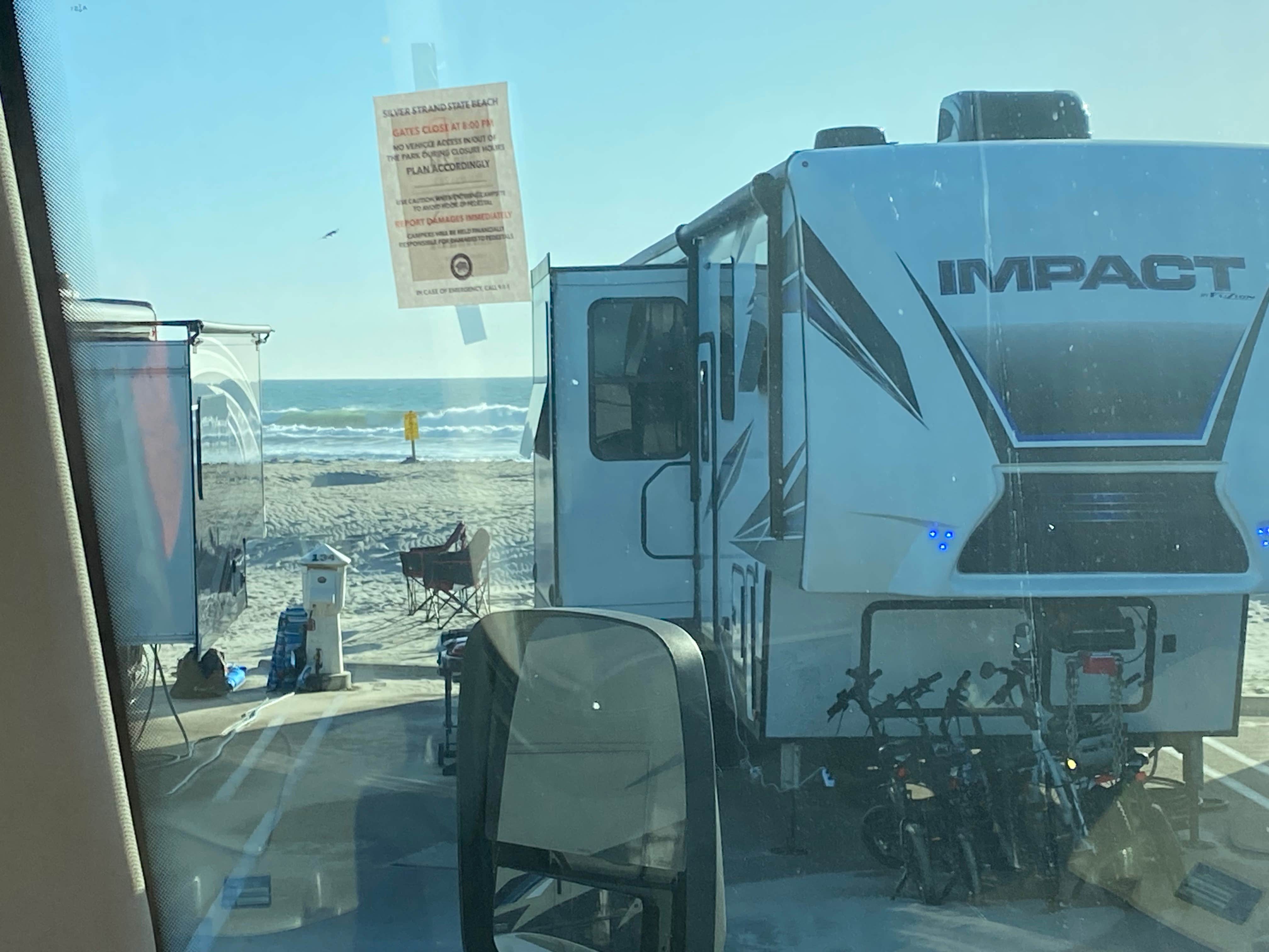 Camper-submitted photo at Silver Strand State Beach Campground near Imperial Beach, CA