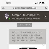 Review photo of SimpleLife Campsites by Abigail A., February 20, 2024