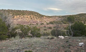 Camping near Asaayi (Bowl Canyon) Lake: Six Mile Canyon Road Dispersed Site, Jamestown, New Mexico