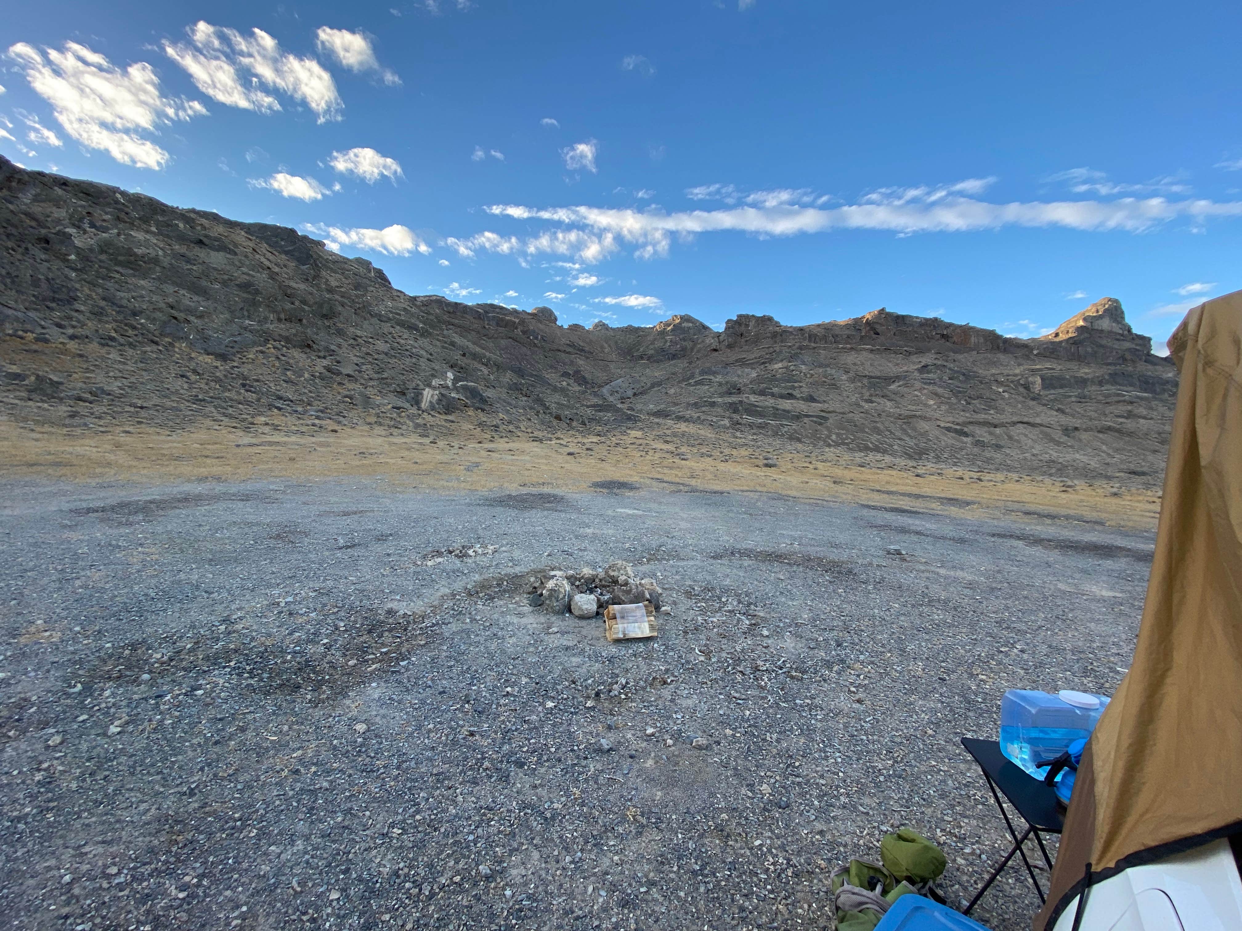 Kim J.'s photo of tent camping at Skull Valley Rd Dispersed Camping near Sandy, UT