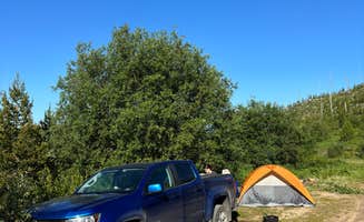 Brianna V.'s photo of tent camping at Skyland Rd Dispersed Camping near Coram, MT