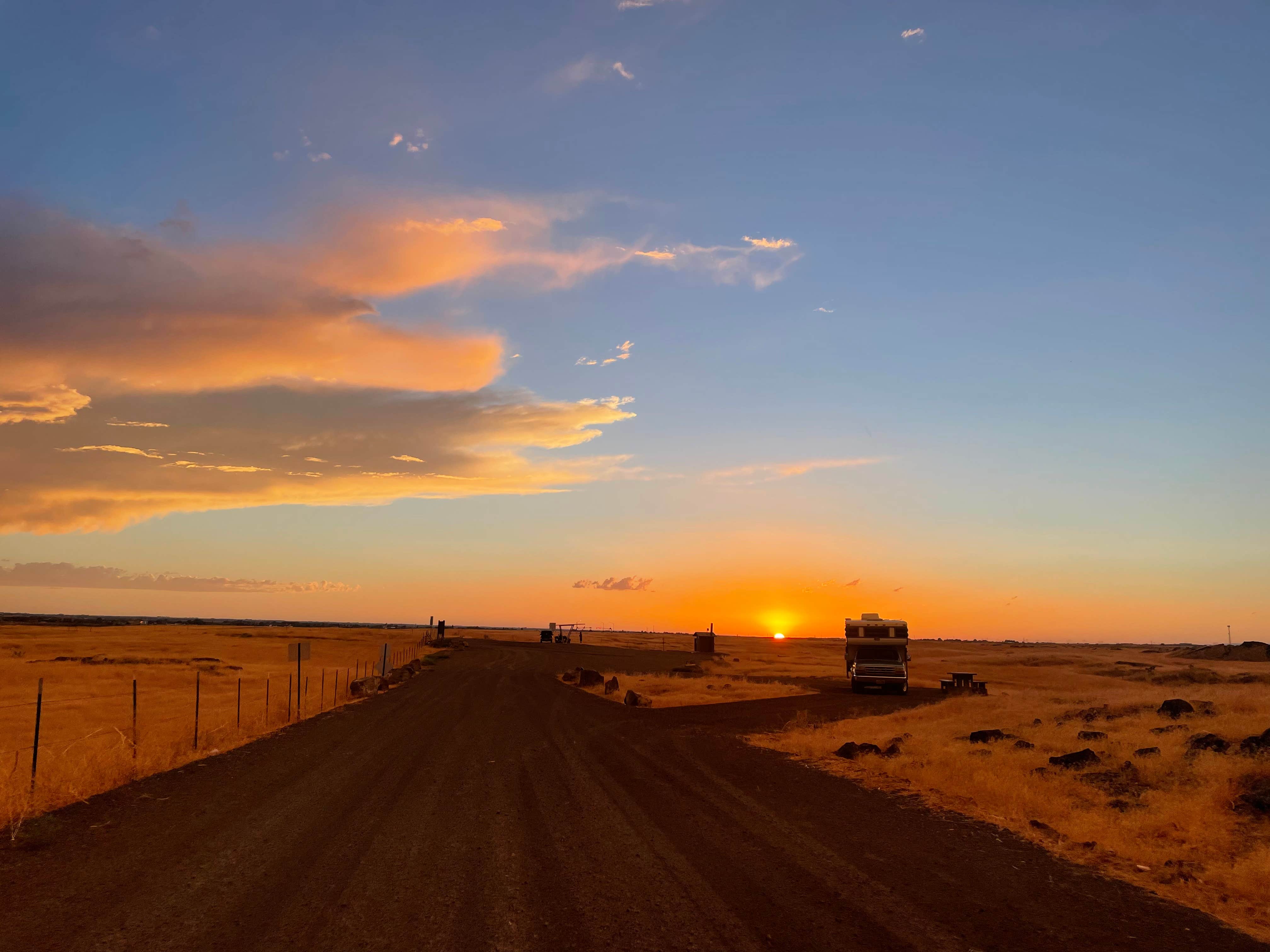 Alex R.'s photo of camping with pets at Snake River Canyons Park - Rickett's RV Camp near Richfield, ID
