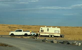 Brooke C.'s photo of camping with pets at Snake River Canyons Park - Rickett's RV Camp near Burley, ID