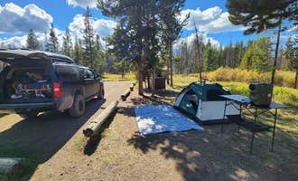 Camping near Yellowstone Lake — Yellowstone National Park: Snake River Dispersed - Rockefeller Memorial Parkway, John D. Rockefeller Jr. Memorial Parkway, Wyoming