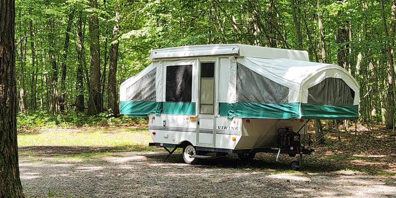 Camper submitted image from Snow Hill Roadside Campsites — Delaware State Forest