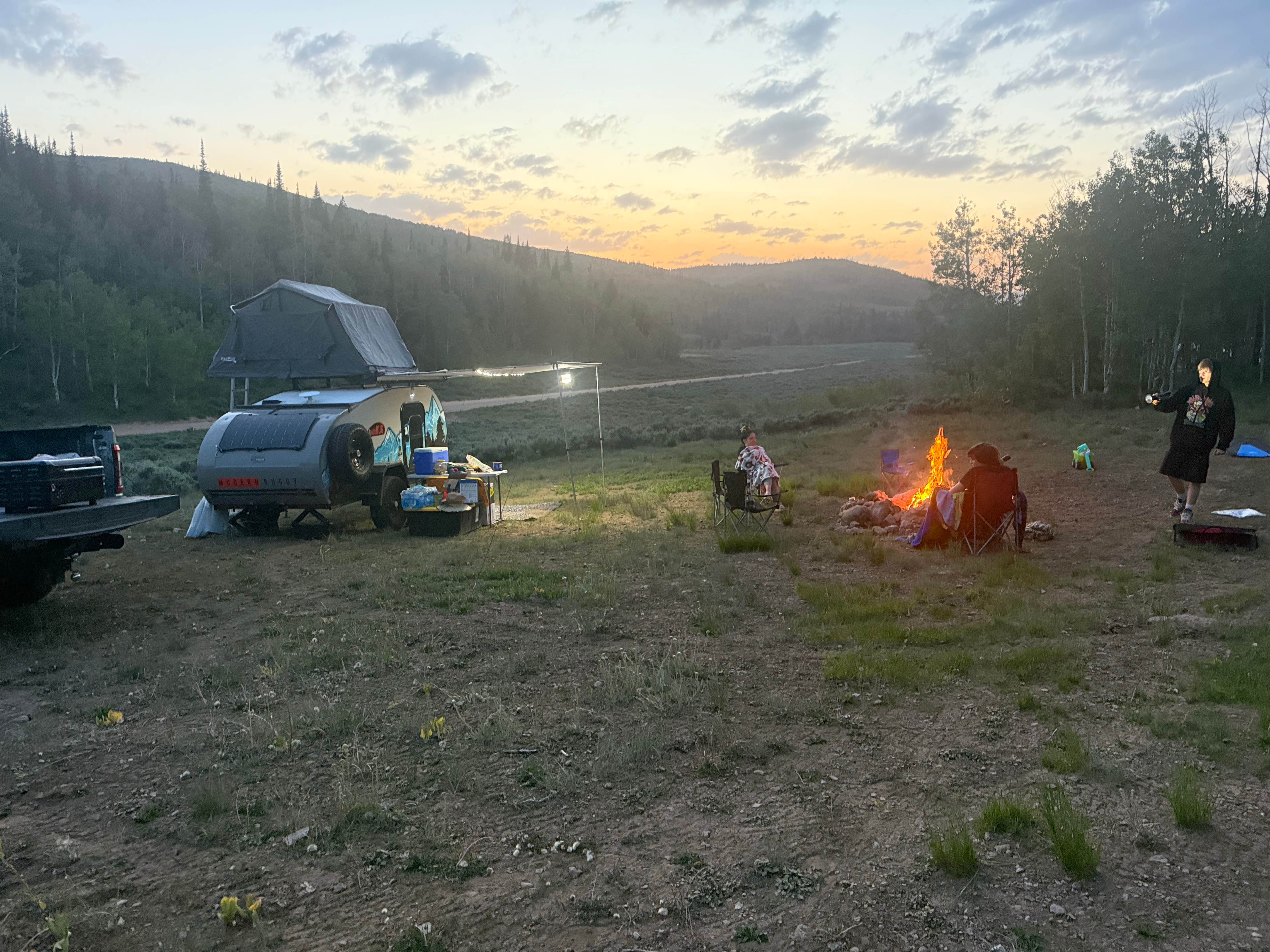 Eddie P.'s photo of a dispersed camping area at Soapstone Basin Dispersed Camping near Heber, UT