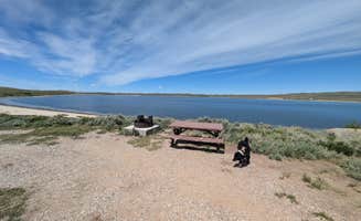 Greg L.'s photo of camping with pets at Soda Lake Wildlife Area near Dubois, WY
