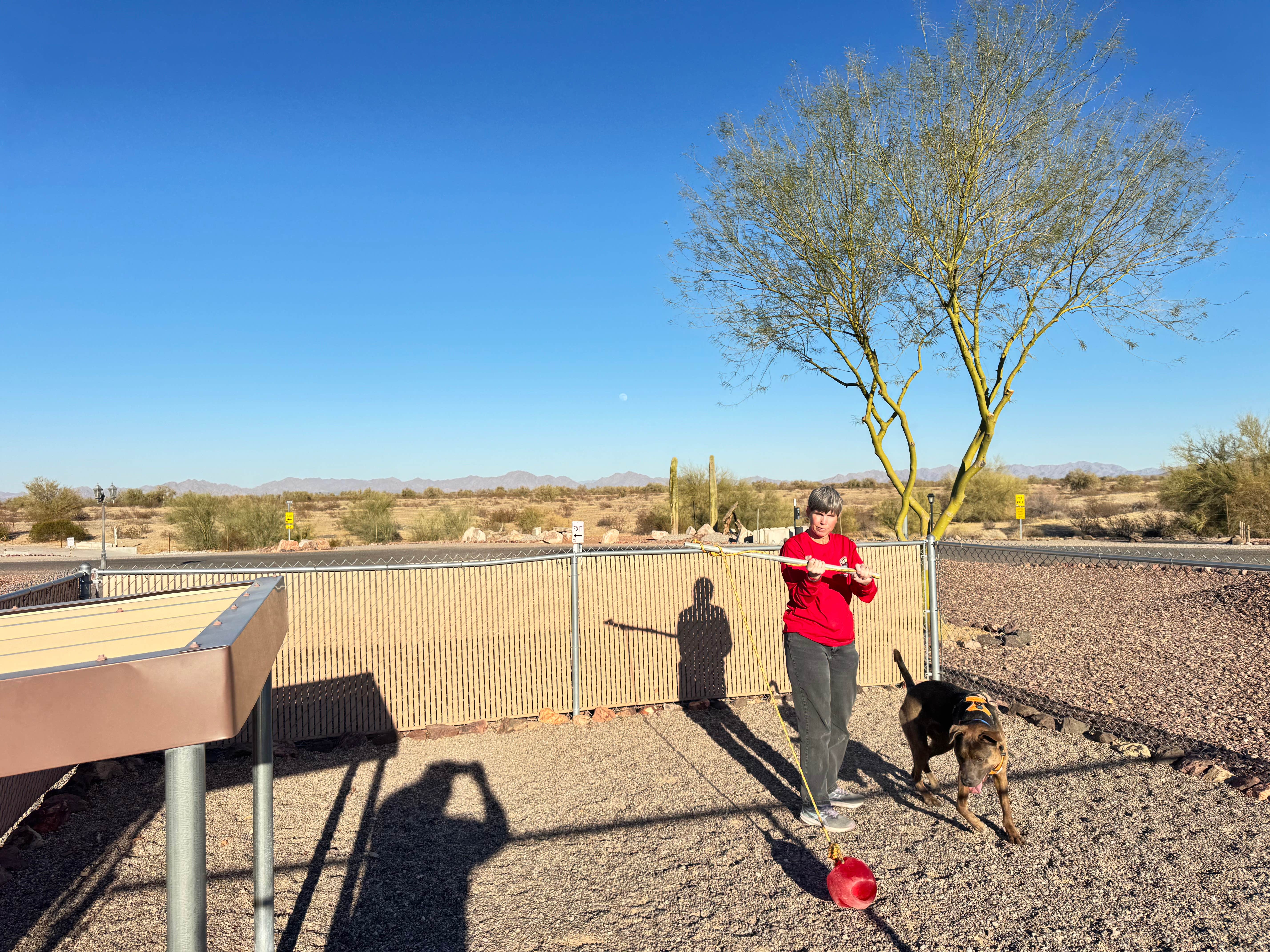 Robert & Diane M.'s photo of camping with pets at Sonoran Desert RV Park near Tonopah, AZ