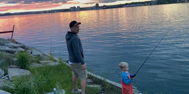 Camper submitted image from Soo Locks Campground