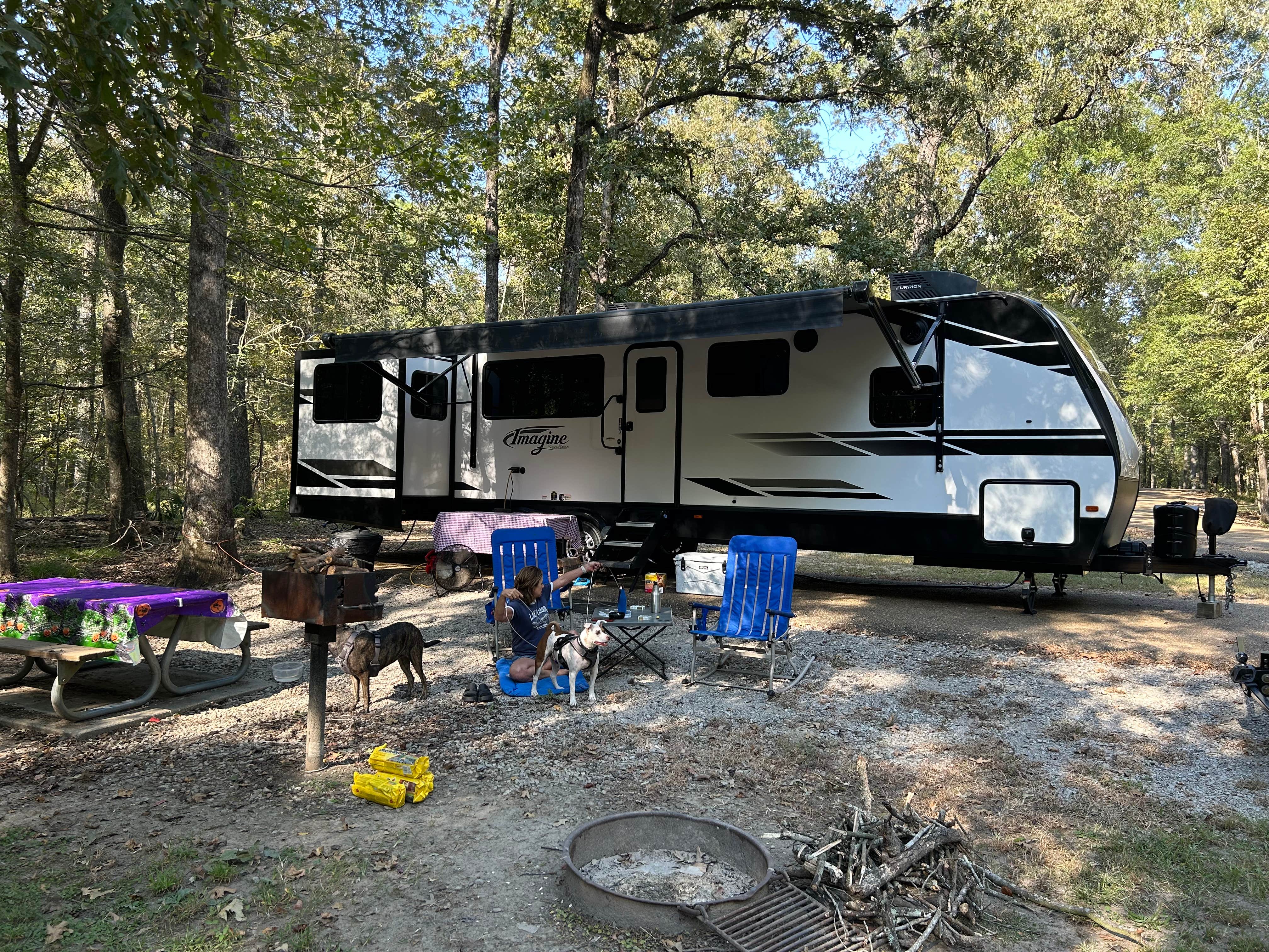 Charles  P.'s photo of camping with pets at South Campground — Chicot State Park near Marksville, LA