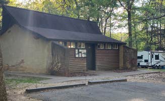 karen R.'s photo of glamping accommodations at Andrew Jackson State Park Campground near Locust, NC