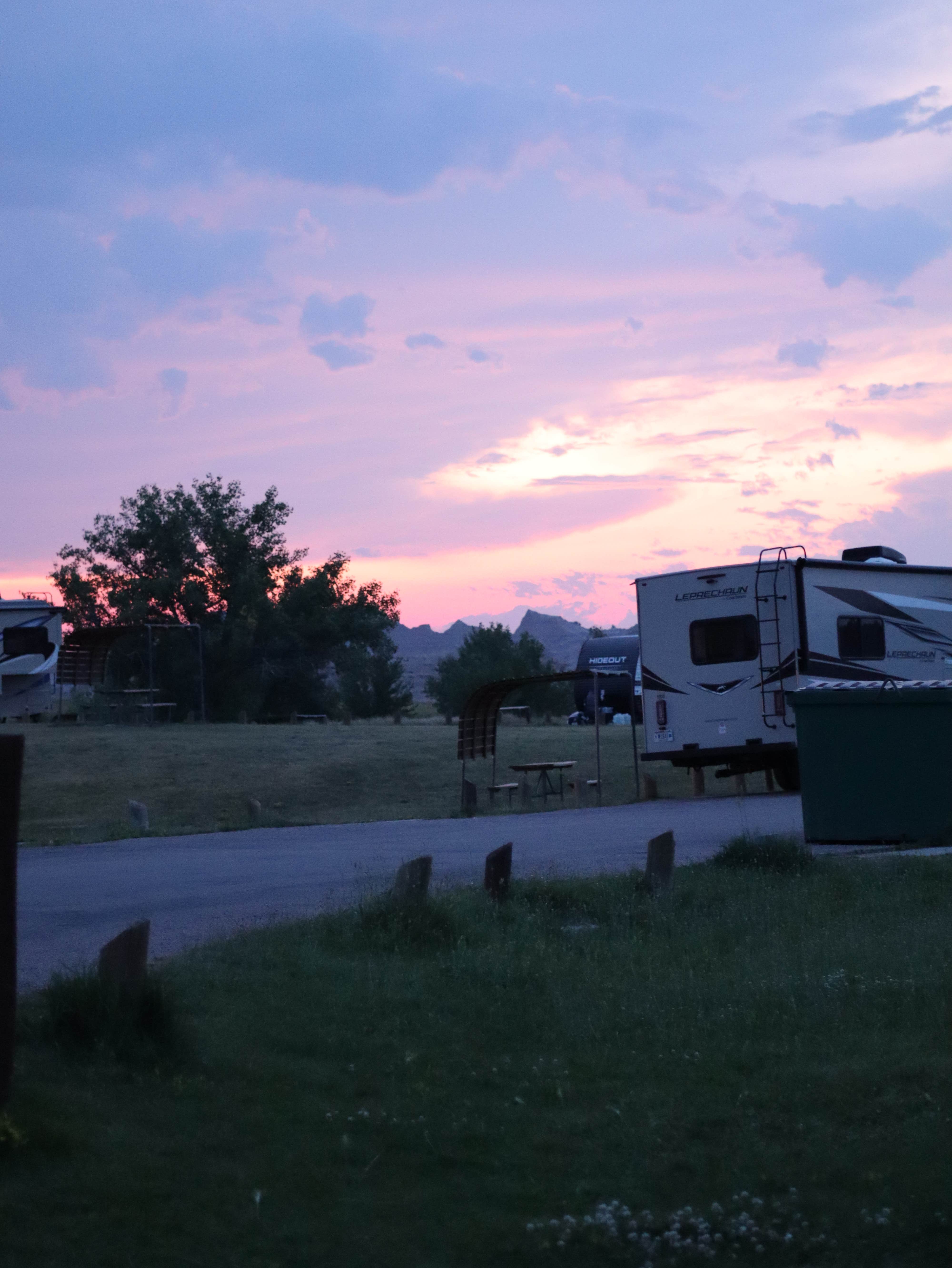 Brooke R.'s photo of rv camping at Cedar Pass Campground — Badlands National Park near Interior, SD