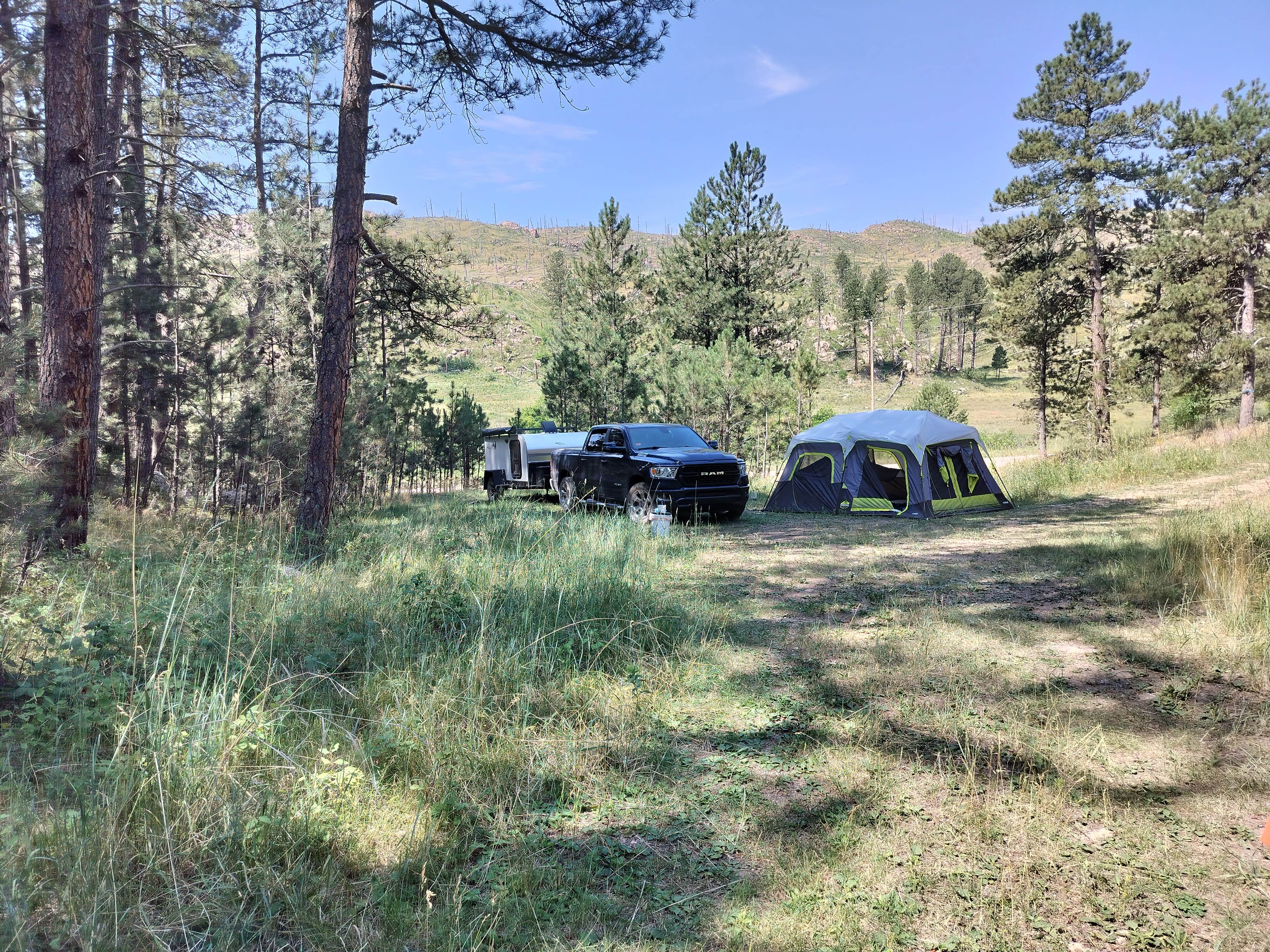 Heather S.'s photo of tent camping at Rifle Pit near Silver City, SD