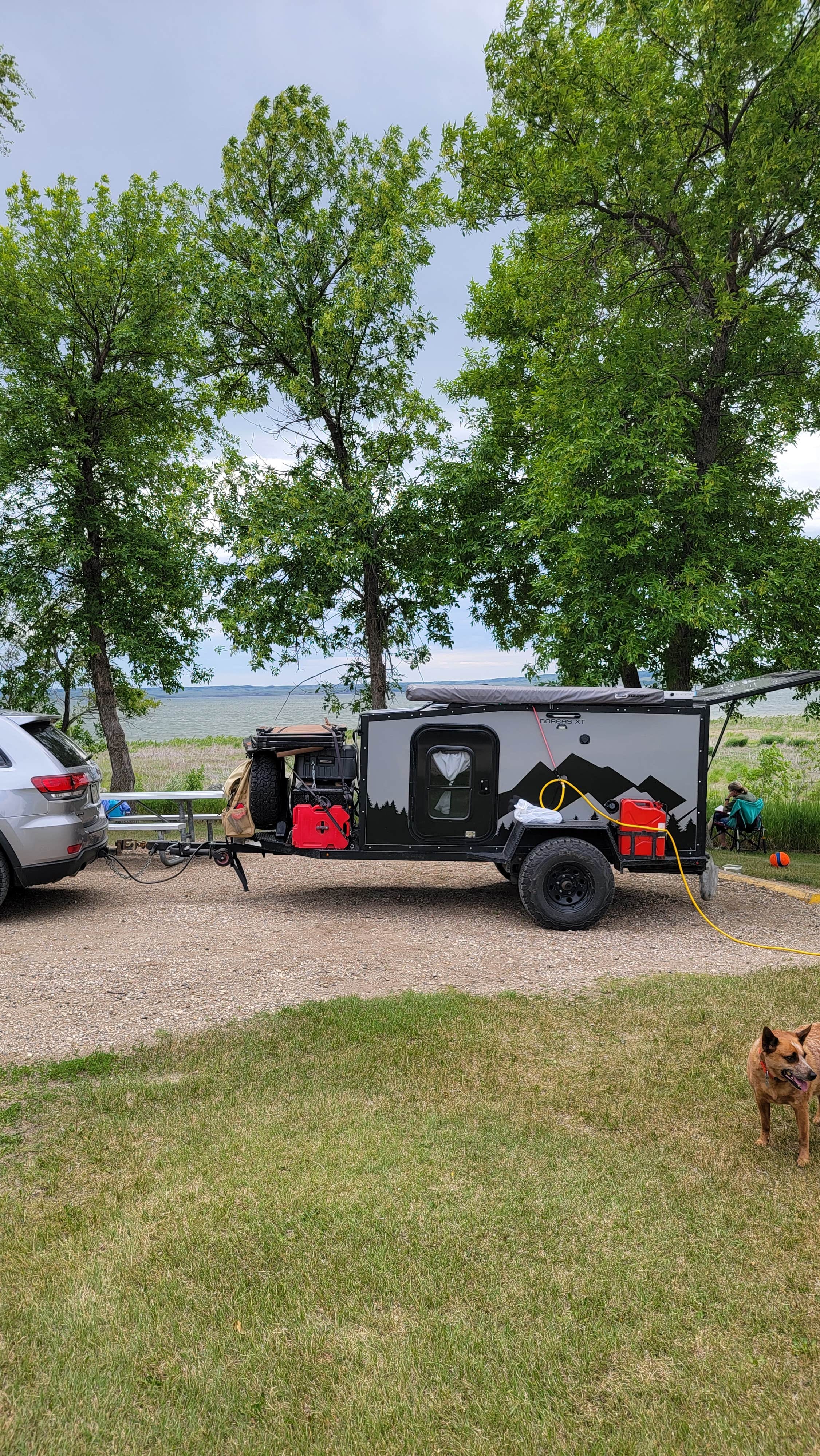 Bibs O.'s photo of camping with pets at West Pollock Recreation Area near Cannon Ball, ND