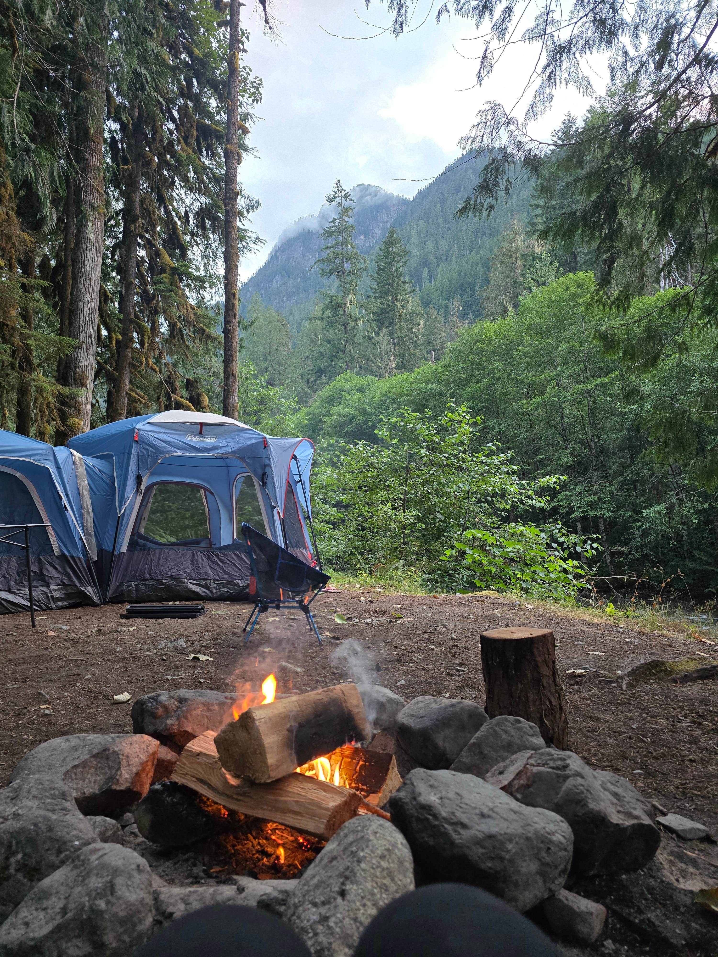 Melisande M.'s photo of a dispersed camping area at South Fork Sauk River near Lake Chelan National Recreation Area
