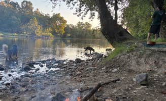 Justine I.'s photo of camping with pets at South Fork Shenandoah River near Mathias, WV