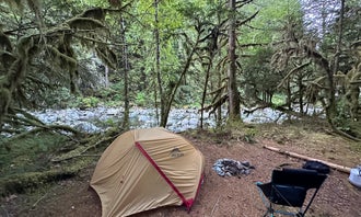 Camping near Middle Fork Snoqualmie River: South Fork Snoqualmie River Dispersed Site, Snoqualmie Pass, Washington