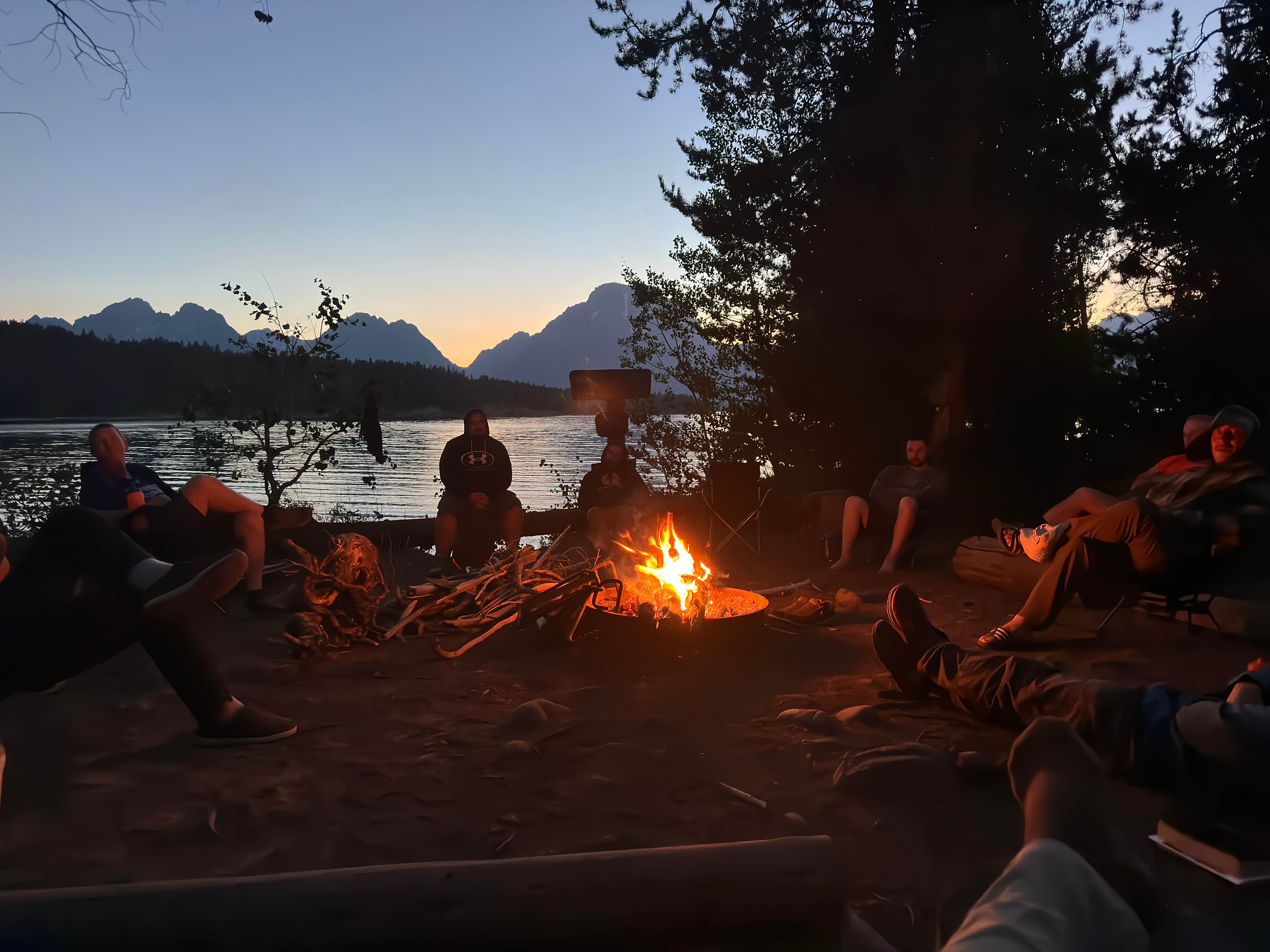 Camping near Colter Bay Campground at Colter Bay Village - Grand Teton National Park: South Landing- GTNP Backcountry Site, Moran, Wyoming