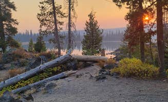 Justin L.'s photo of a dispersed camping area at Sparks Lake Recreation Area near Cascadia, OR