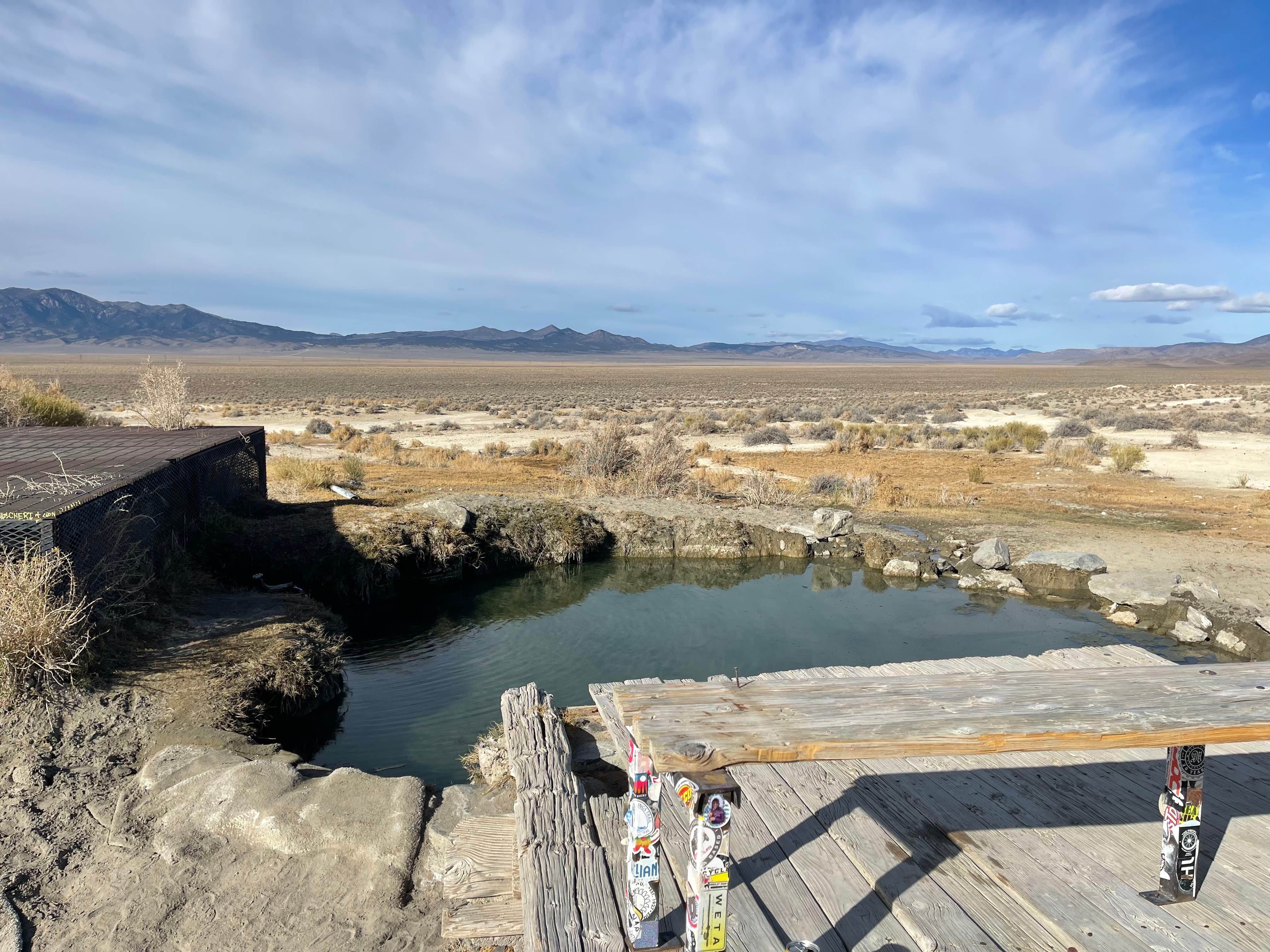 Roy S.'s photo of a dispersed camping area at Spencer Hot Springs near Austin, NV