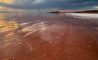 Stefanie L.'s photo of a dispersed camping area at Spiral Jetty near Syracuse, UT