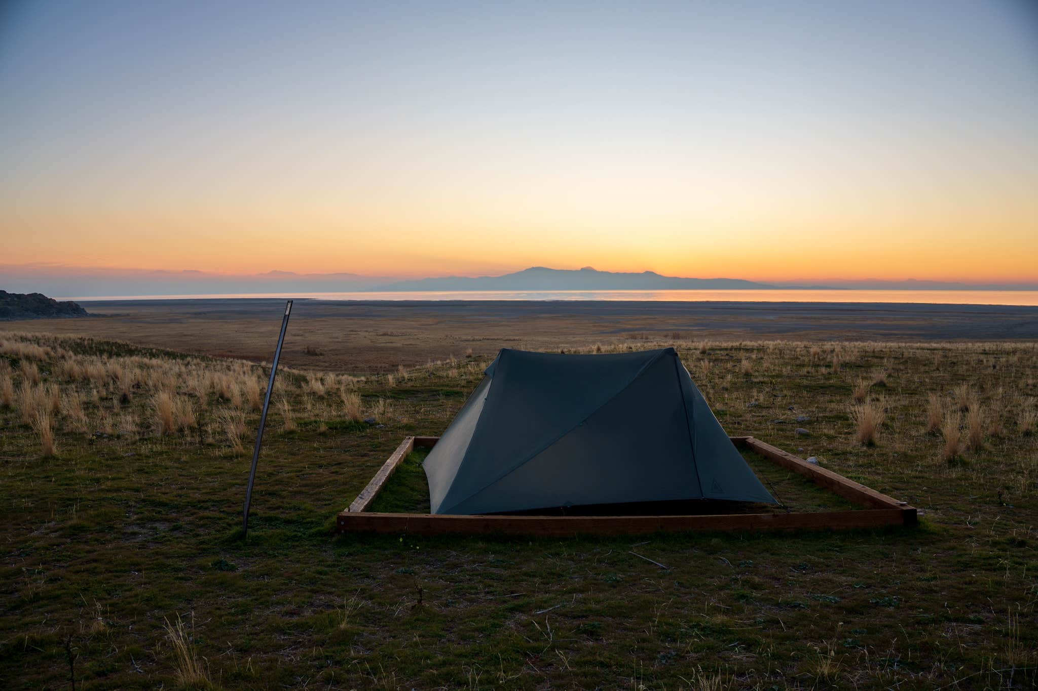 Camper-submitted photo at Split Rock Bay Backcountry Campsites — Antelope Island State Park near Centerville, UT
