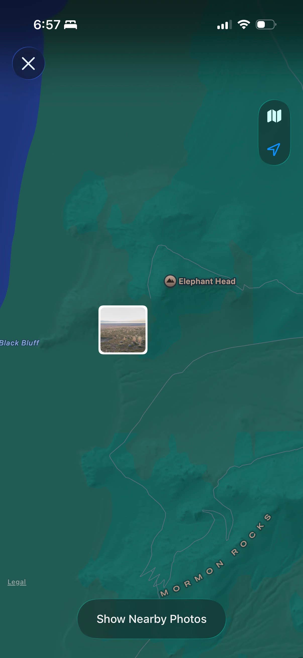 Camper-submitted photo at Split Rock Bay Backcountry Campsites — Antelope Island State Park near Hooper, UT