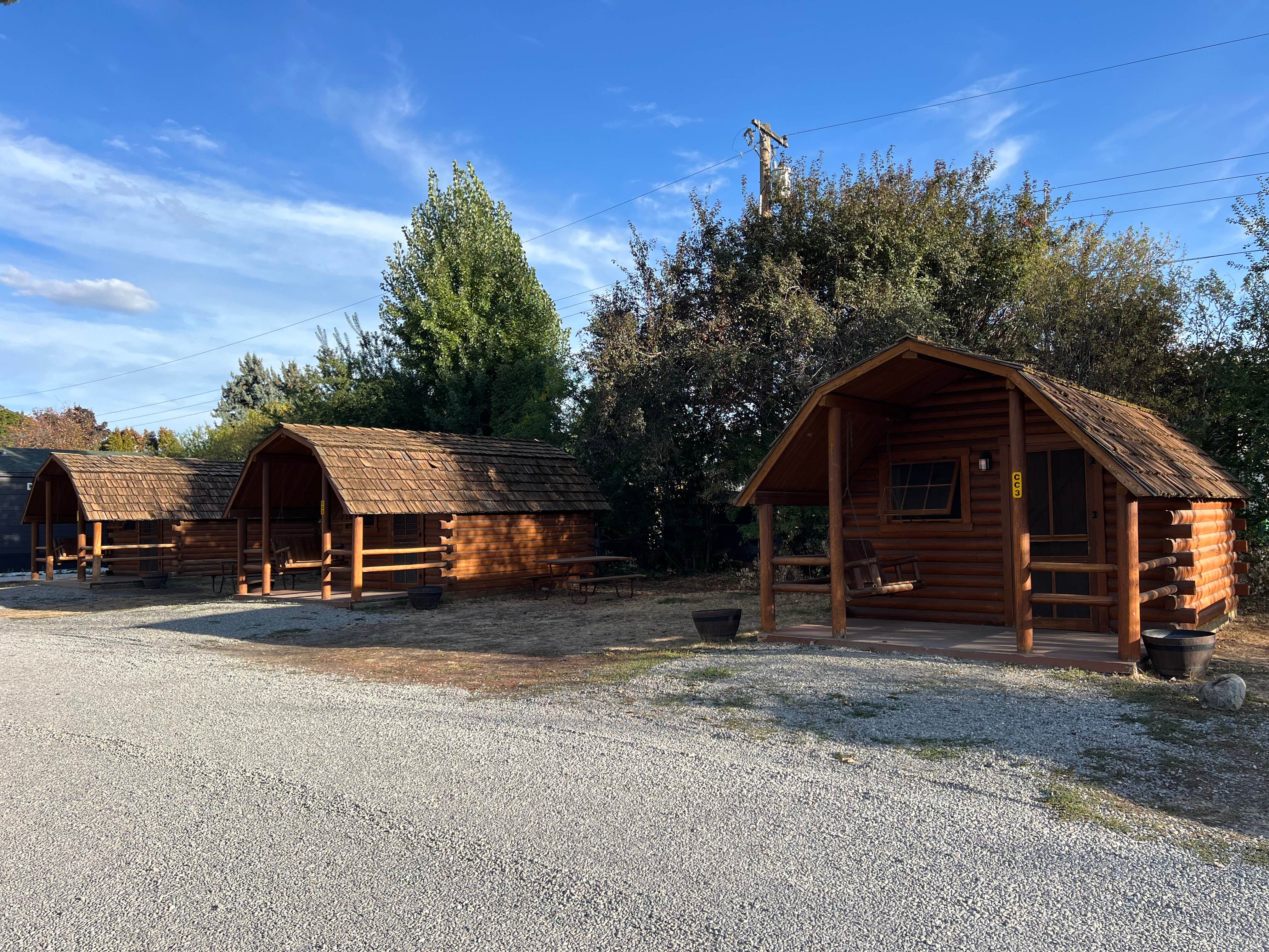 Meghan B.'s photo of a cabin at Spokane KOA Journey near Newman Lake, WA