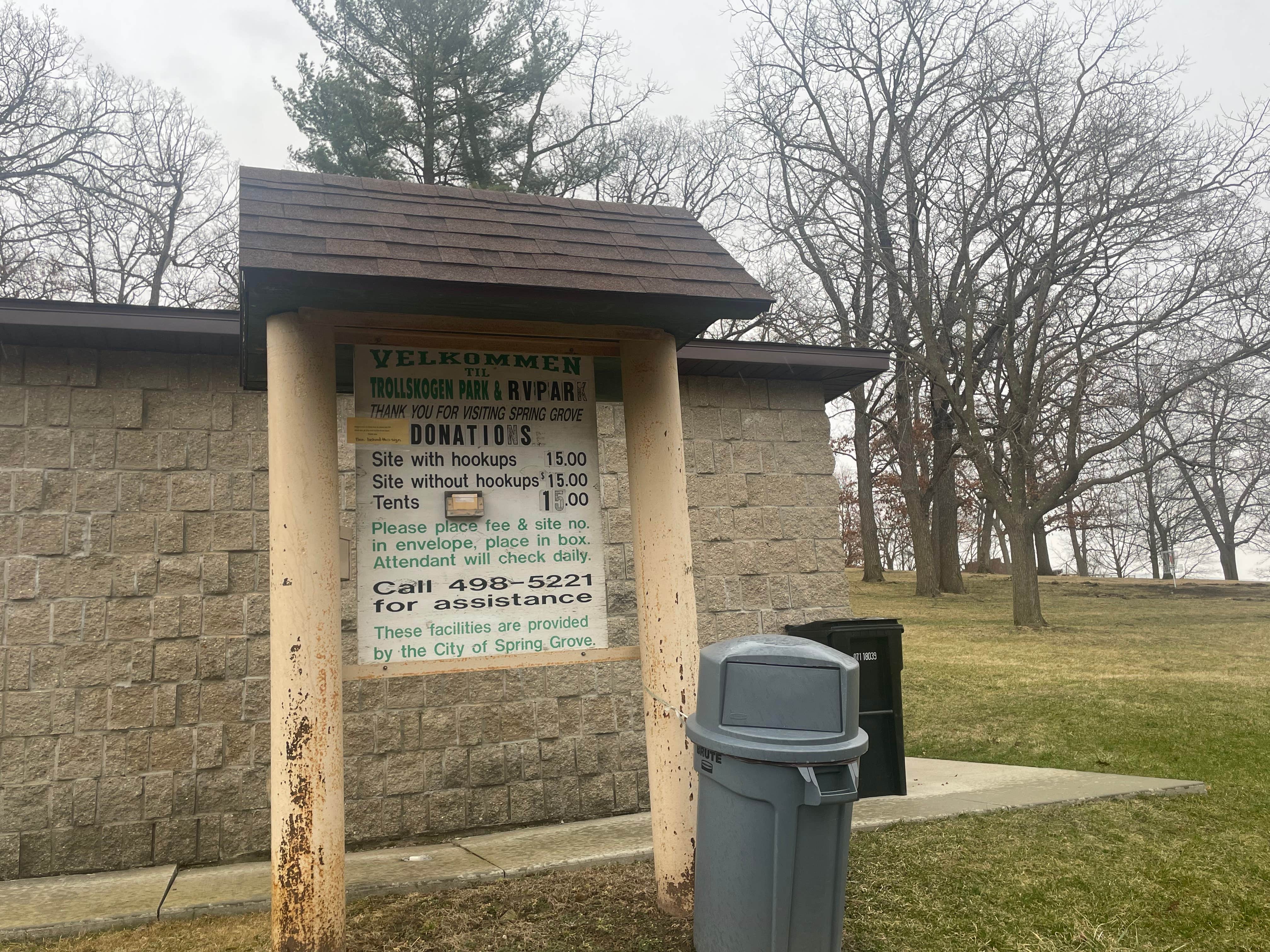 Camper-submitted photo at Spring Grove City Park - Trollskogen Park Camping near Houston, MN