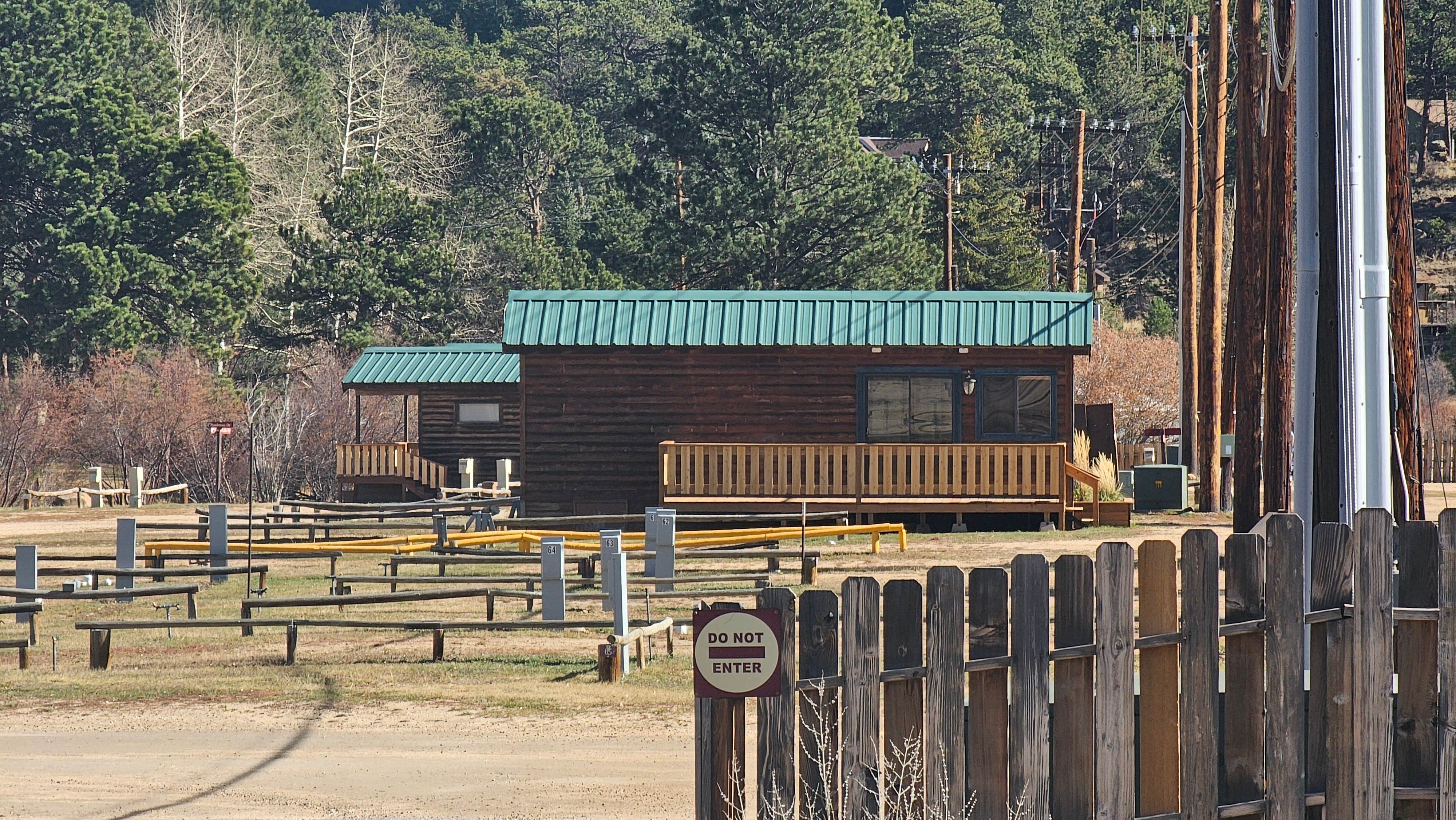 johny R.'s photo of a cabin at Spruce Lake RV Park near Drake, CO