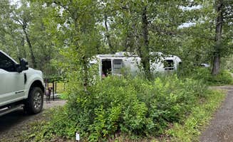 Soren B.'s photo of camping with pets at St Mary Campground - Glacier National Park — Glacier National Park near Browning, MT