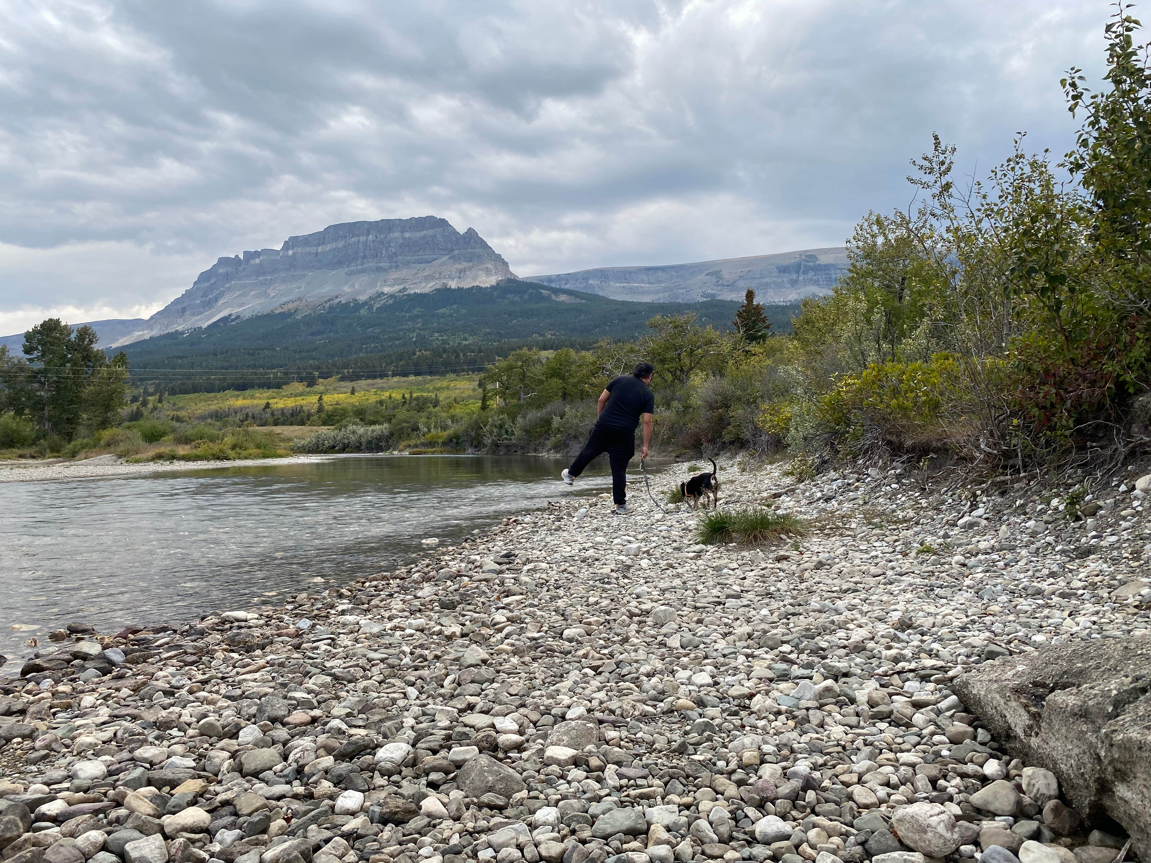 Kara S.'s photo of camping with pets at St Mary Campground - Glacier National Park — Glacier National Park near Babb, MT