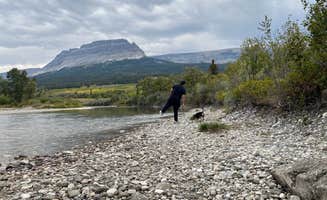 Kara S.'s photo of camping with pets at St Mary Campground - Glacier National Park — Glacier National Park near Glacier National Park