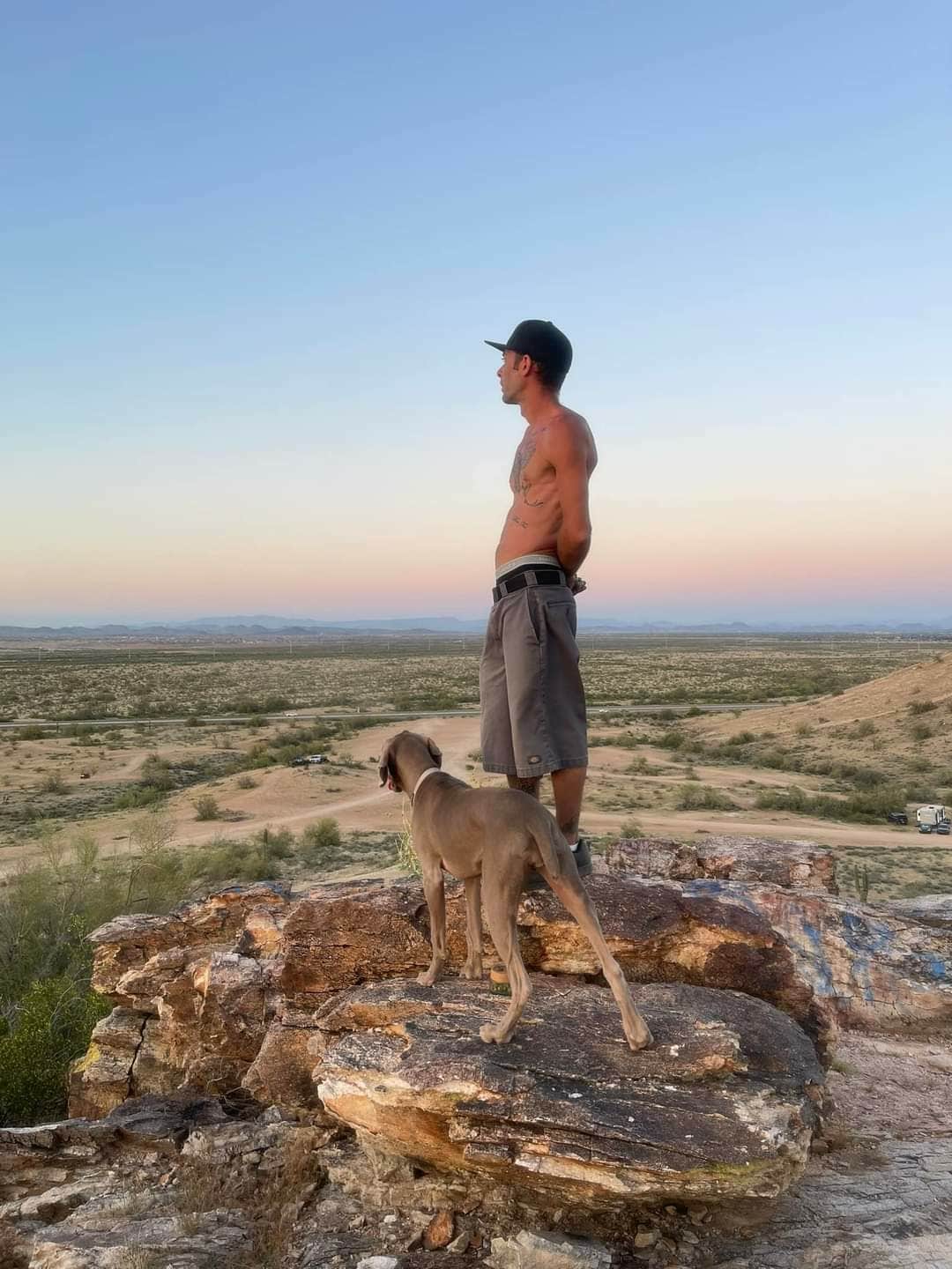 Brent T.'s photo of camping with pets at State land trust/Inspiration Point near Wickenburg, AZ