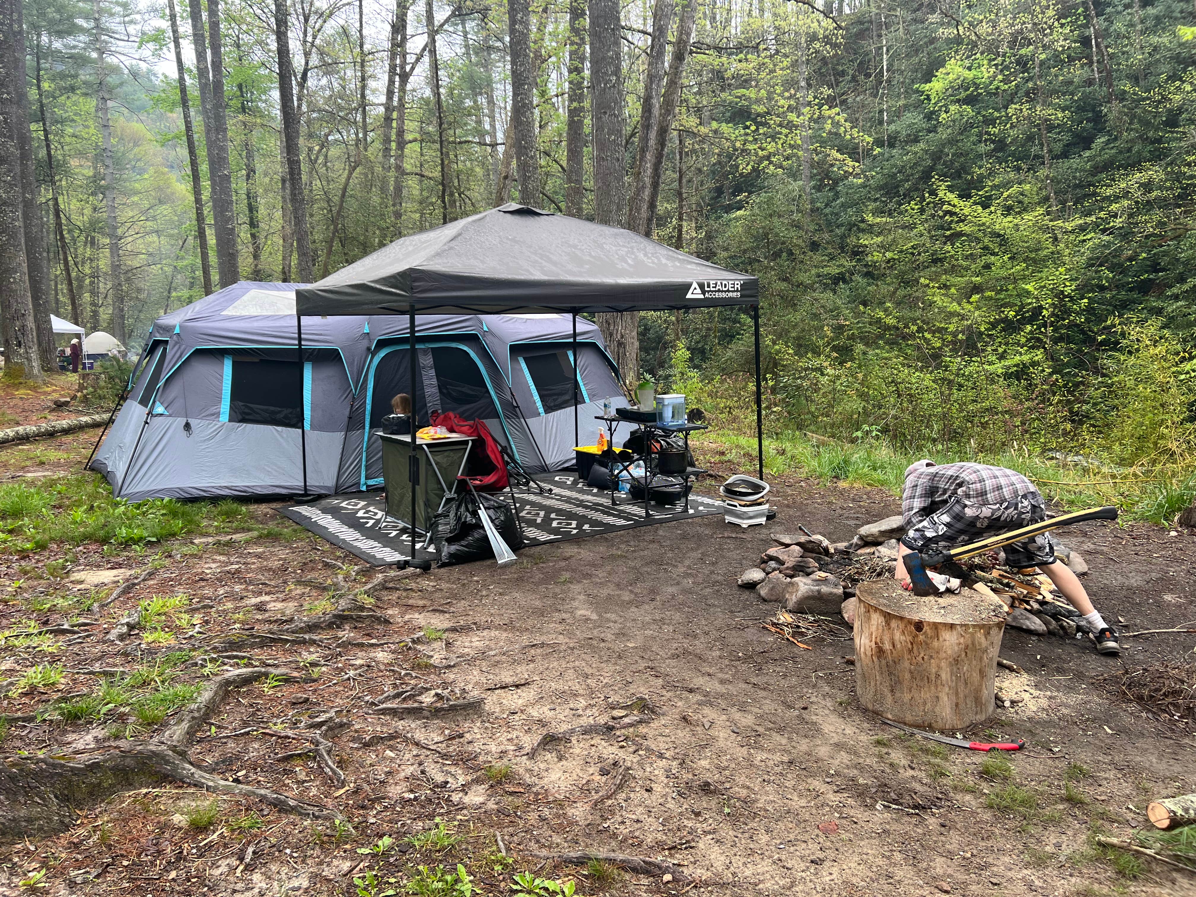 kylie B.'s photo of a dispersed camping area at Steele Creek near Hays, NC