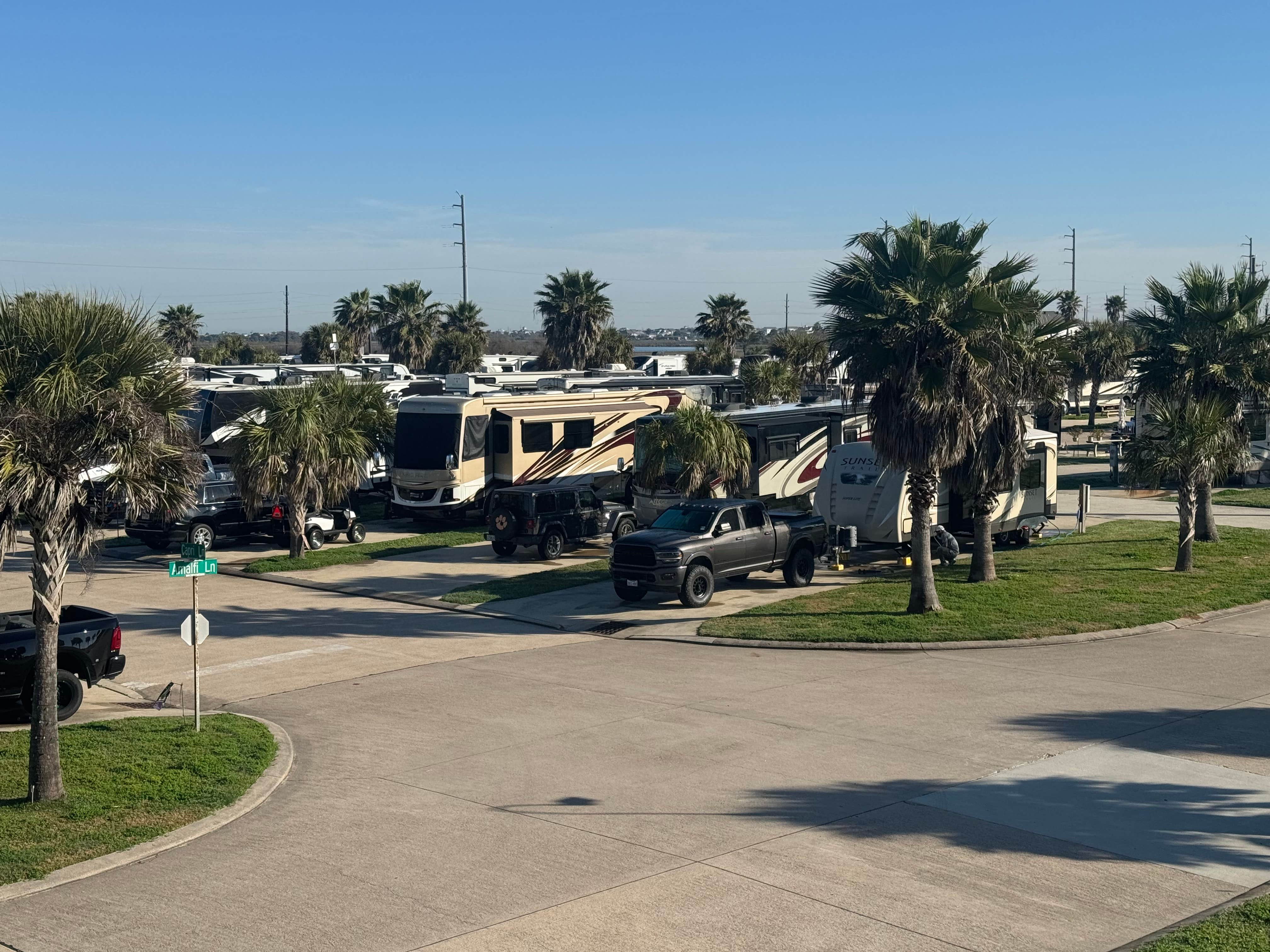 Joy K.'s photo of rv camping at Stella Mare RV Resort near Galveston, TX