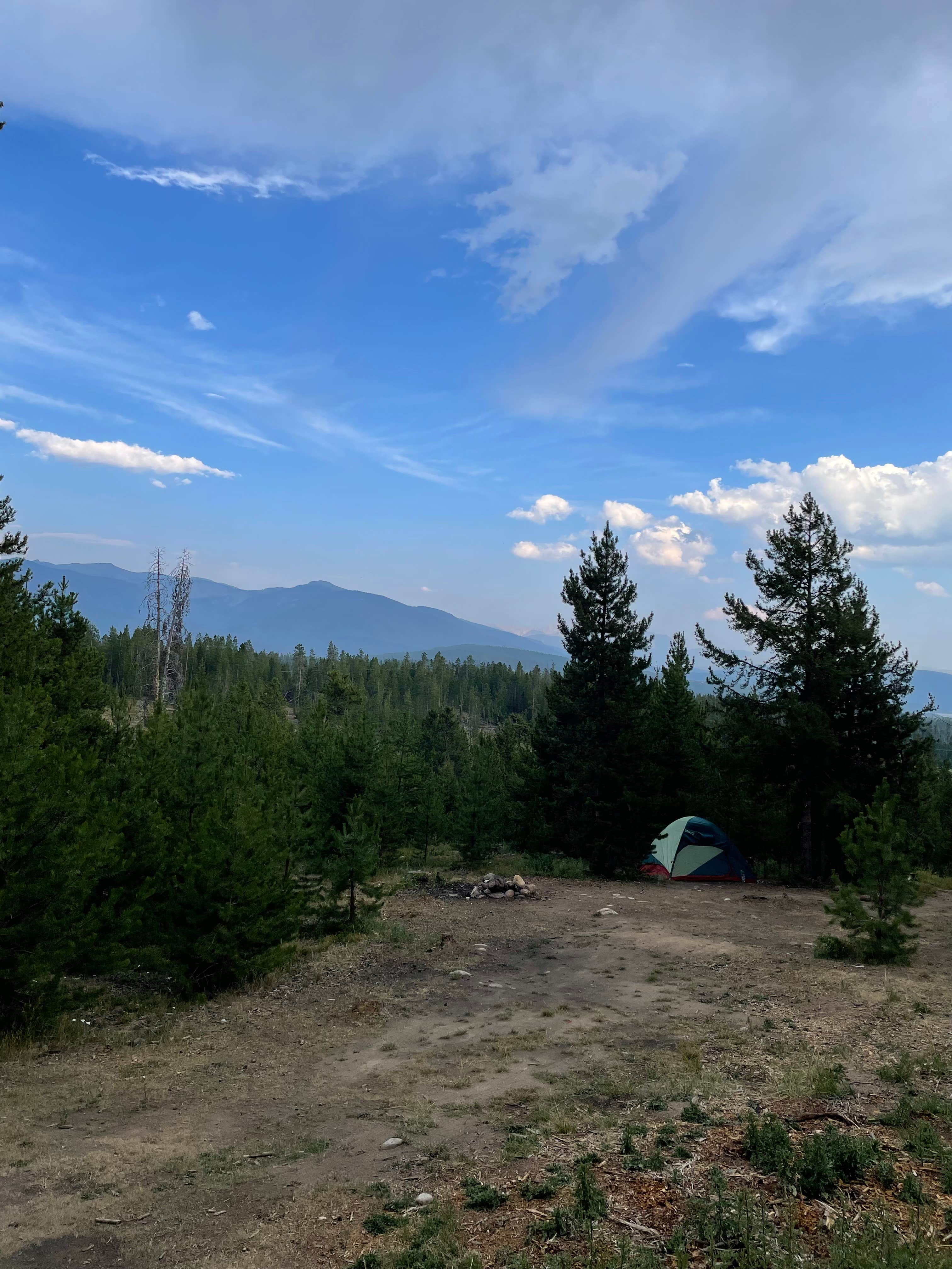 Maggie H.'s photo of tent camping at Stillwater Pass Dispersed Campsite near Estes Park, CO