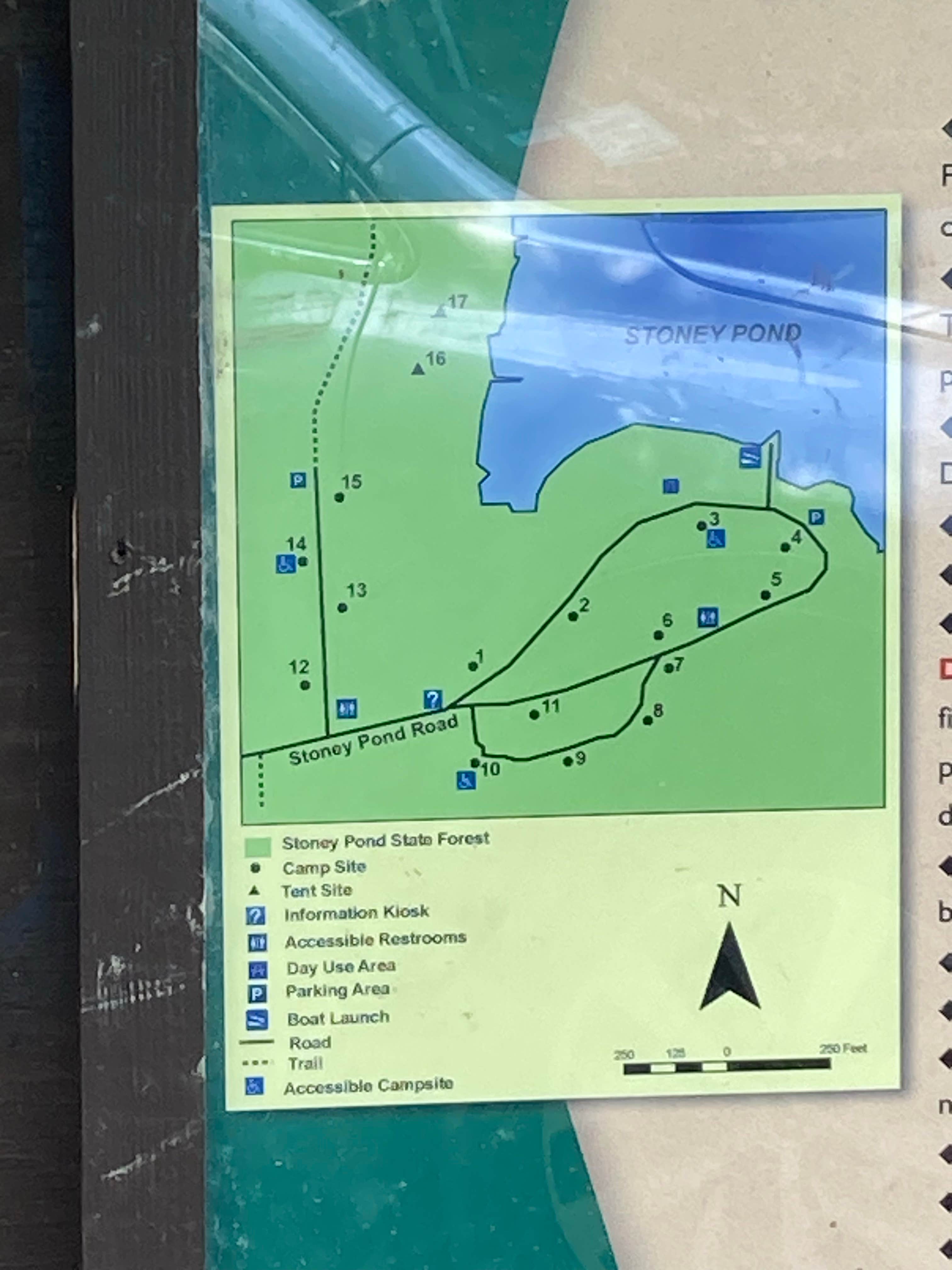 Camper-submitted photo at Stoney Pond State Forest Camping Area near Waterville, NY