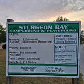 Review photo of Sturgeon Bay Park and Campground by Coty G., October 14, 2024