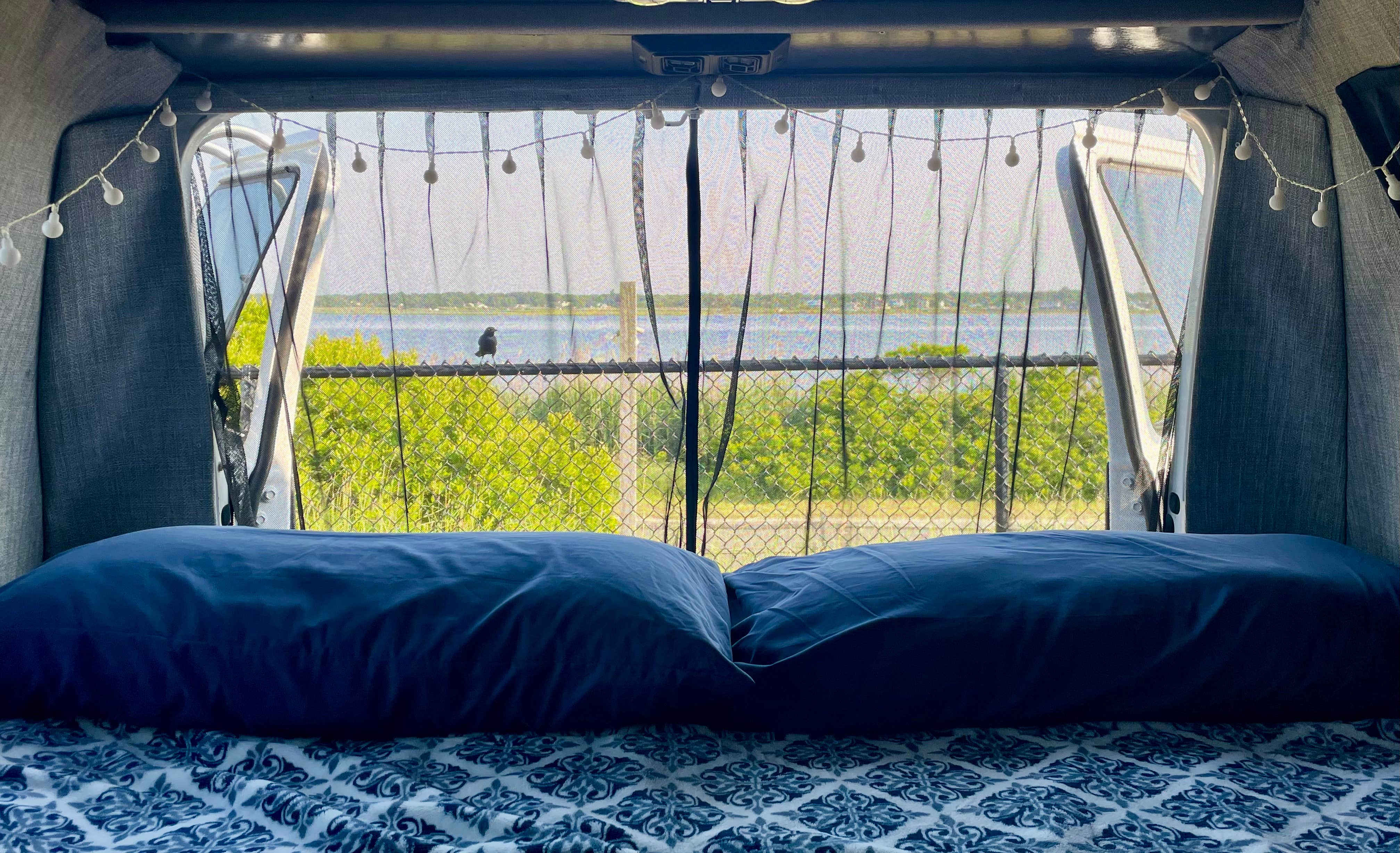 Gianna's photo of glamping accommodations at Smith Point County Park near Stamford, CT