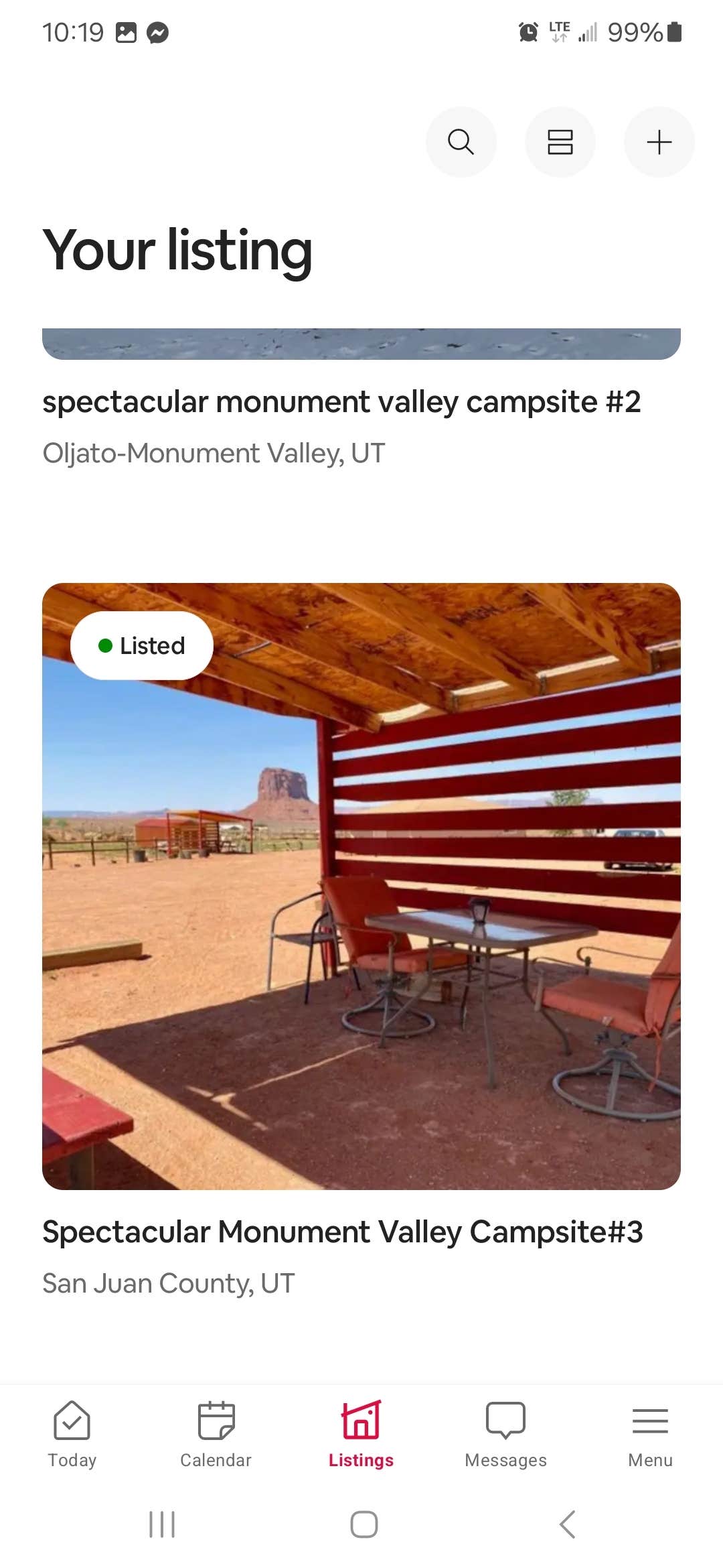 Camping near The View Campground: Sunrise campground, Monument Valley, Utah