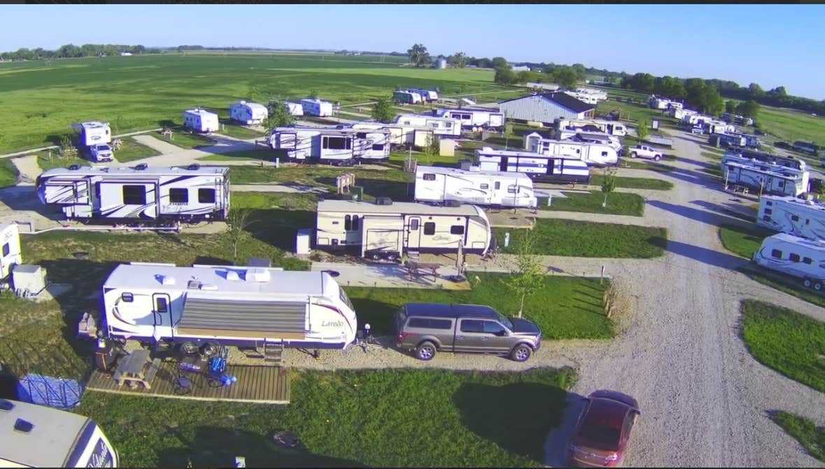 Camper-submitted photo at Sunset at Blue Oasis RV Park near Wisner, NE