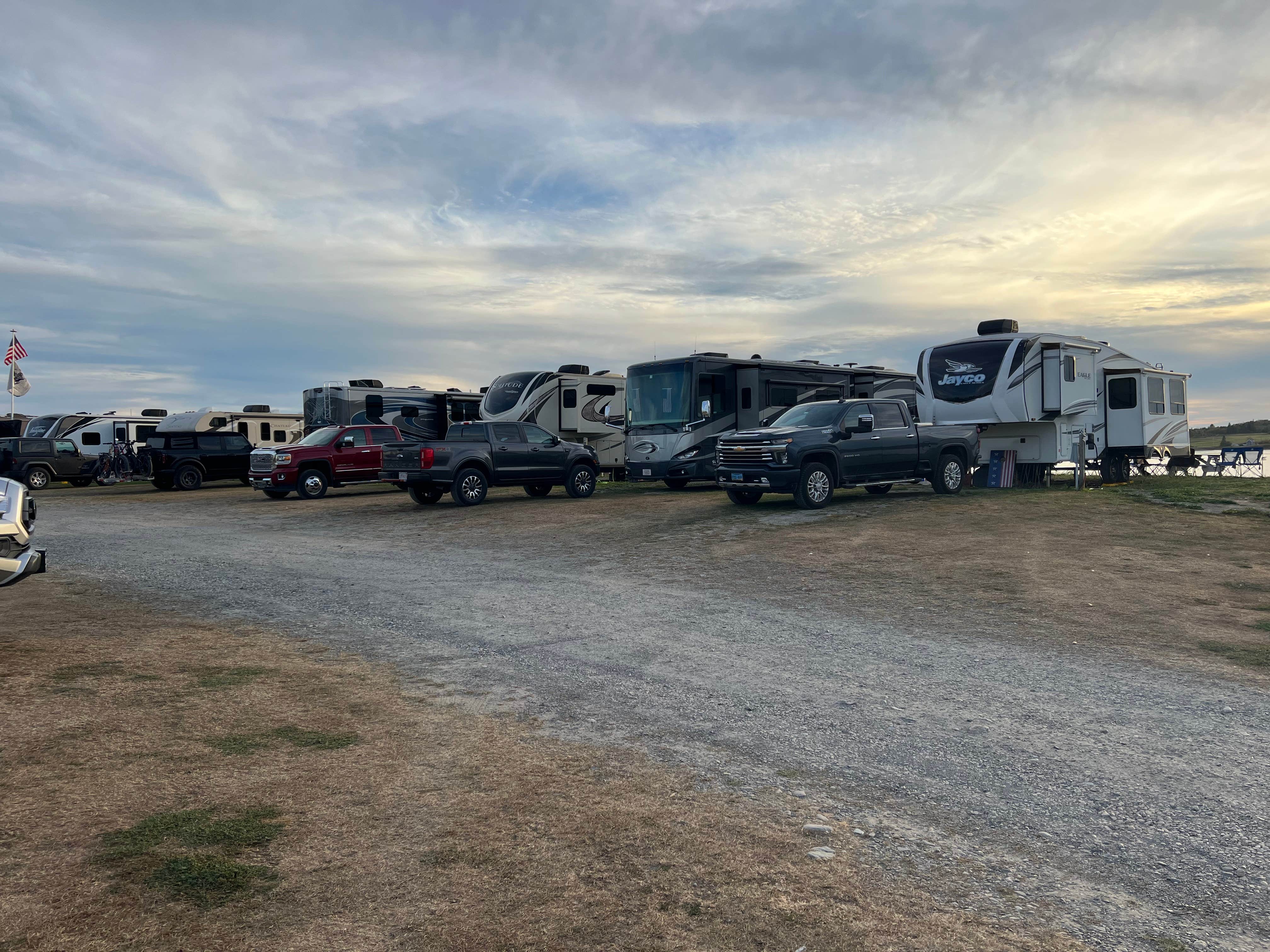 Meghan B.'s photo of rv camping at Sunset Point RV Park near Baileyville, ME