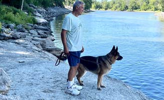 juliana's photo of camping with pets at Tailwater East Campground near Conesville, IA